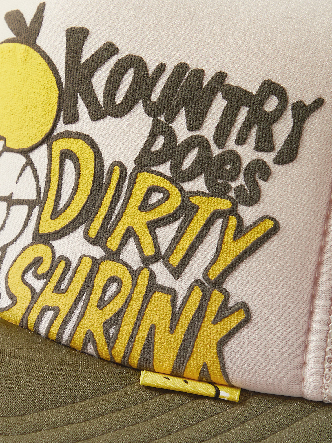 Shop Kapital Dirty Shrink Printed Colour-block Scuba And Mesh Trucker Cap In Neutrals