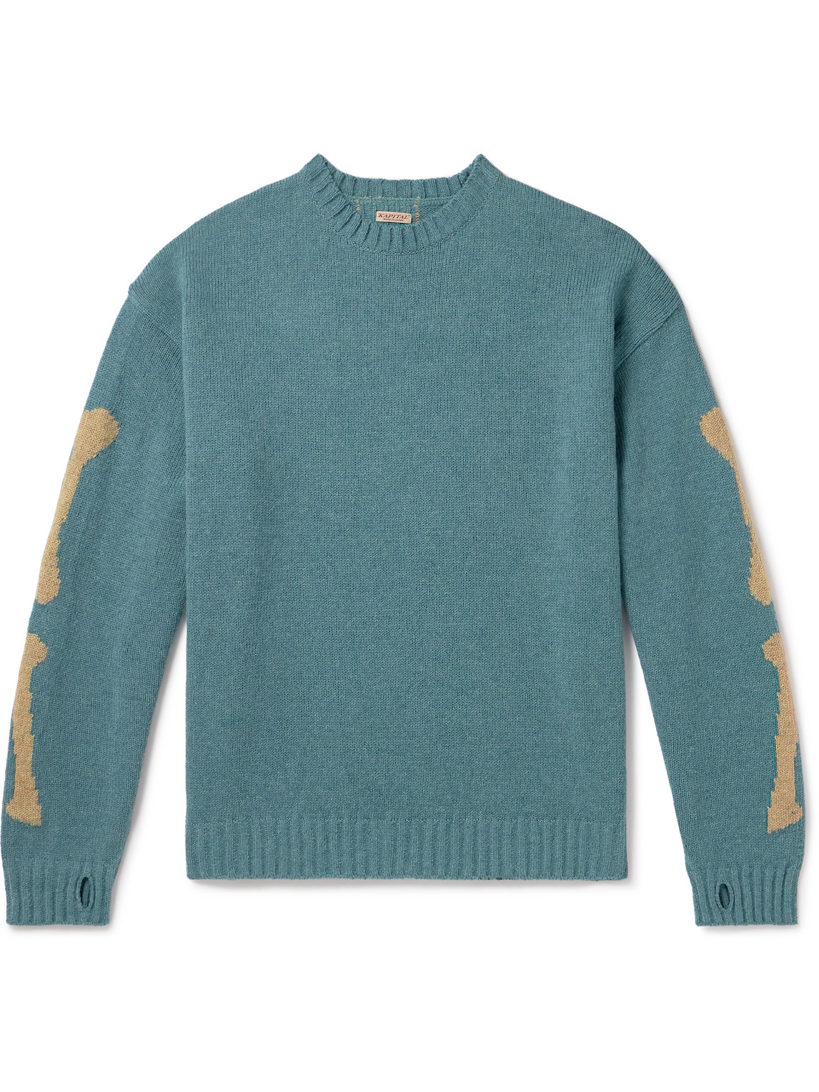 Kapital 5g Intarsia Wool Jumper In Blue