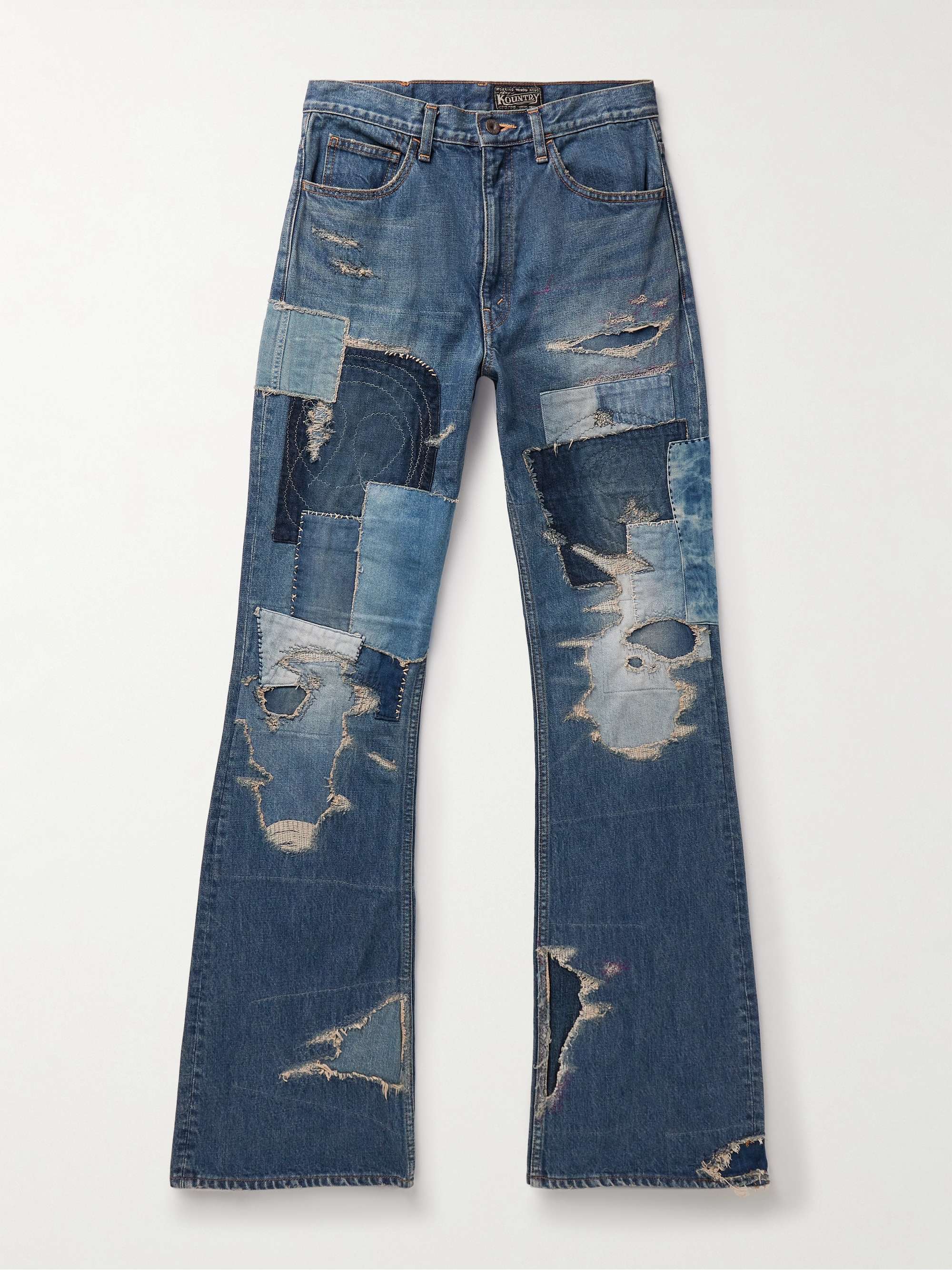 Crazy Sexy Cool Jeans - Patchwork Distressed Jeans - Coconuts Boutique