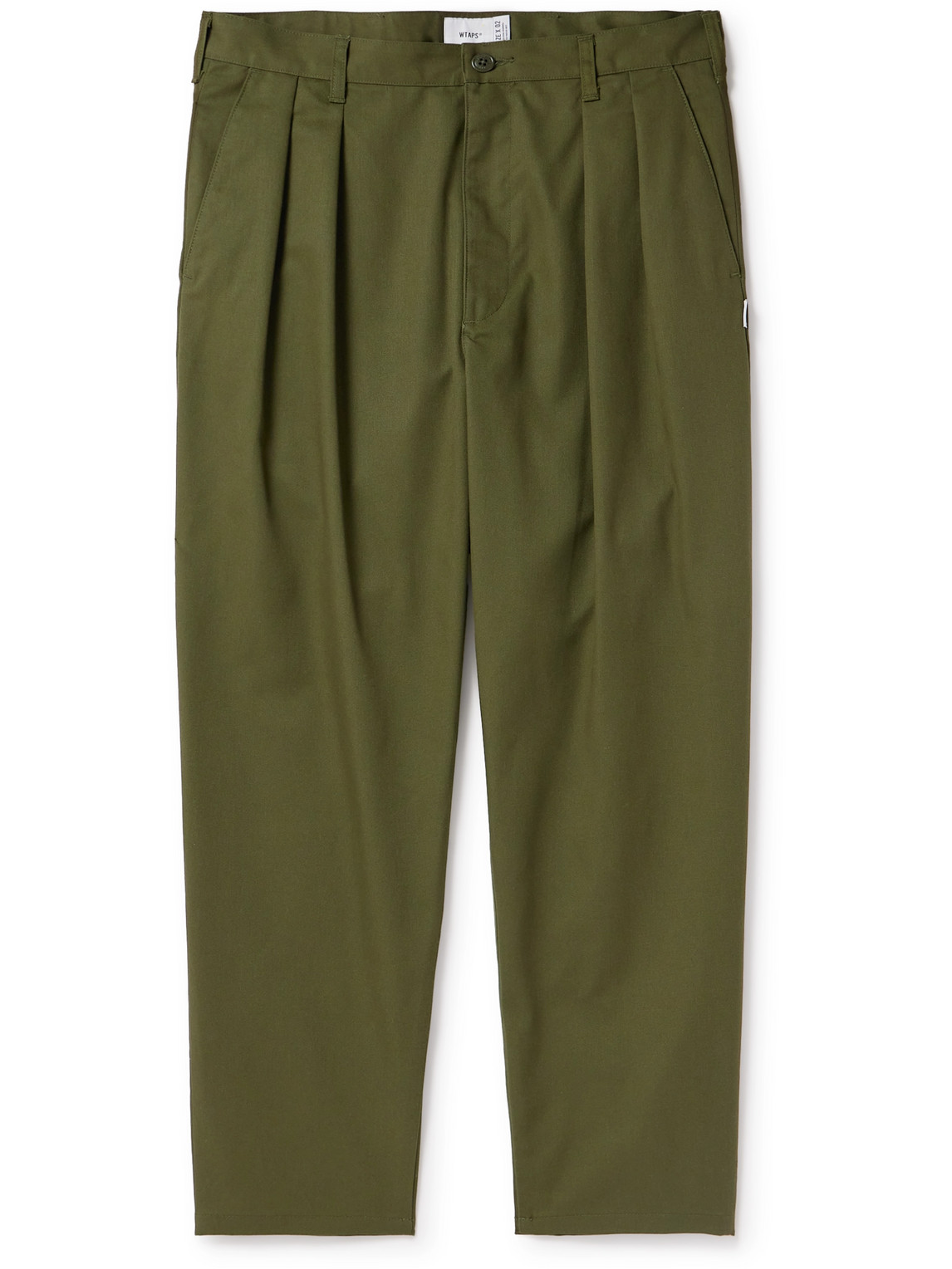 Wtaps 15 Straight-leg Pleated Twill Trousers In Unknown