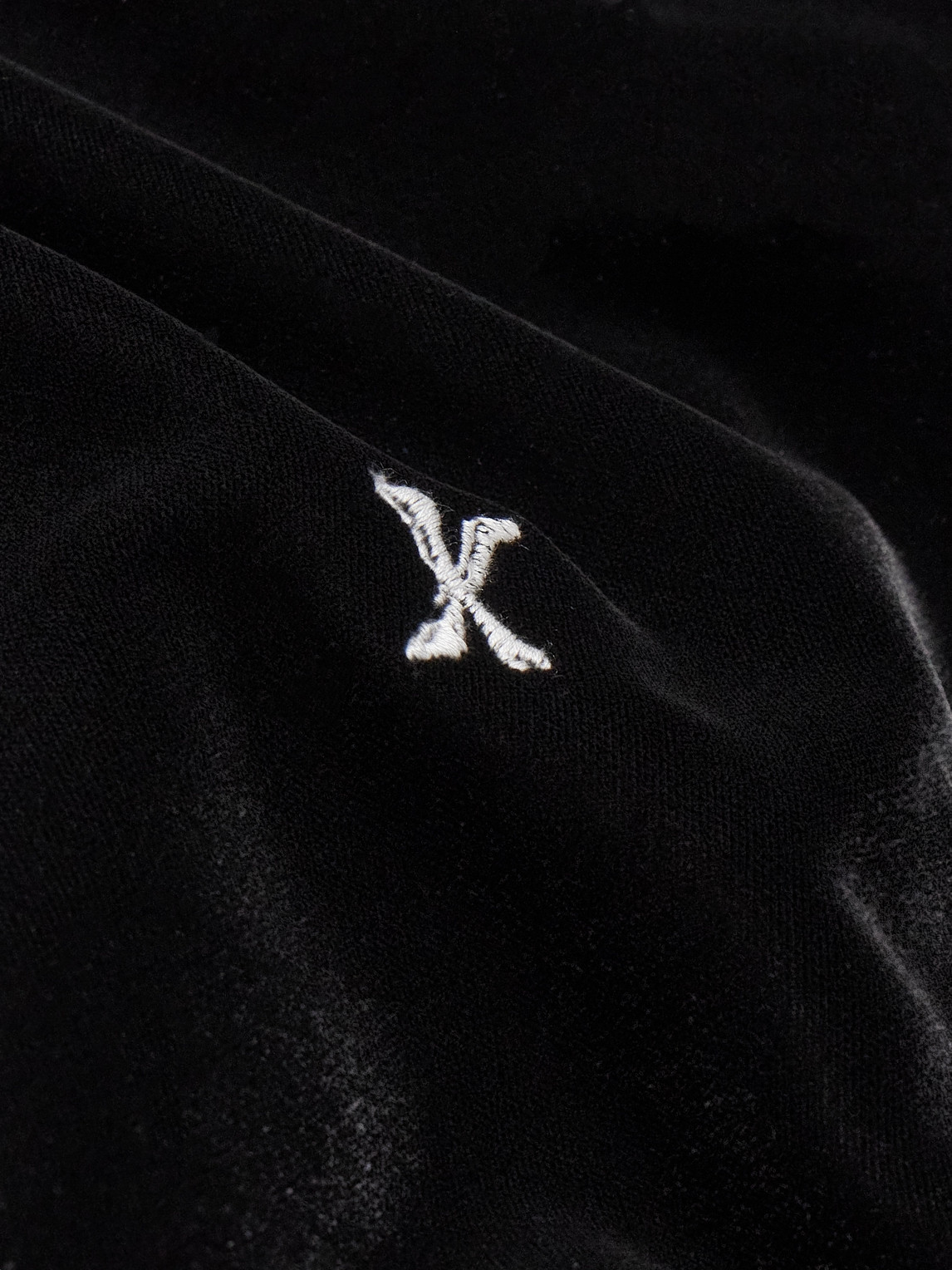  Wtaps - Embroidered Velour Sweatshirt - Men - Black - M 