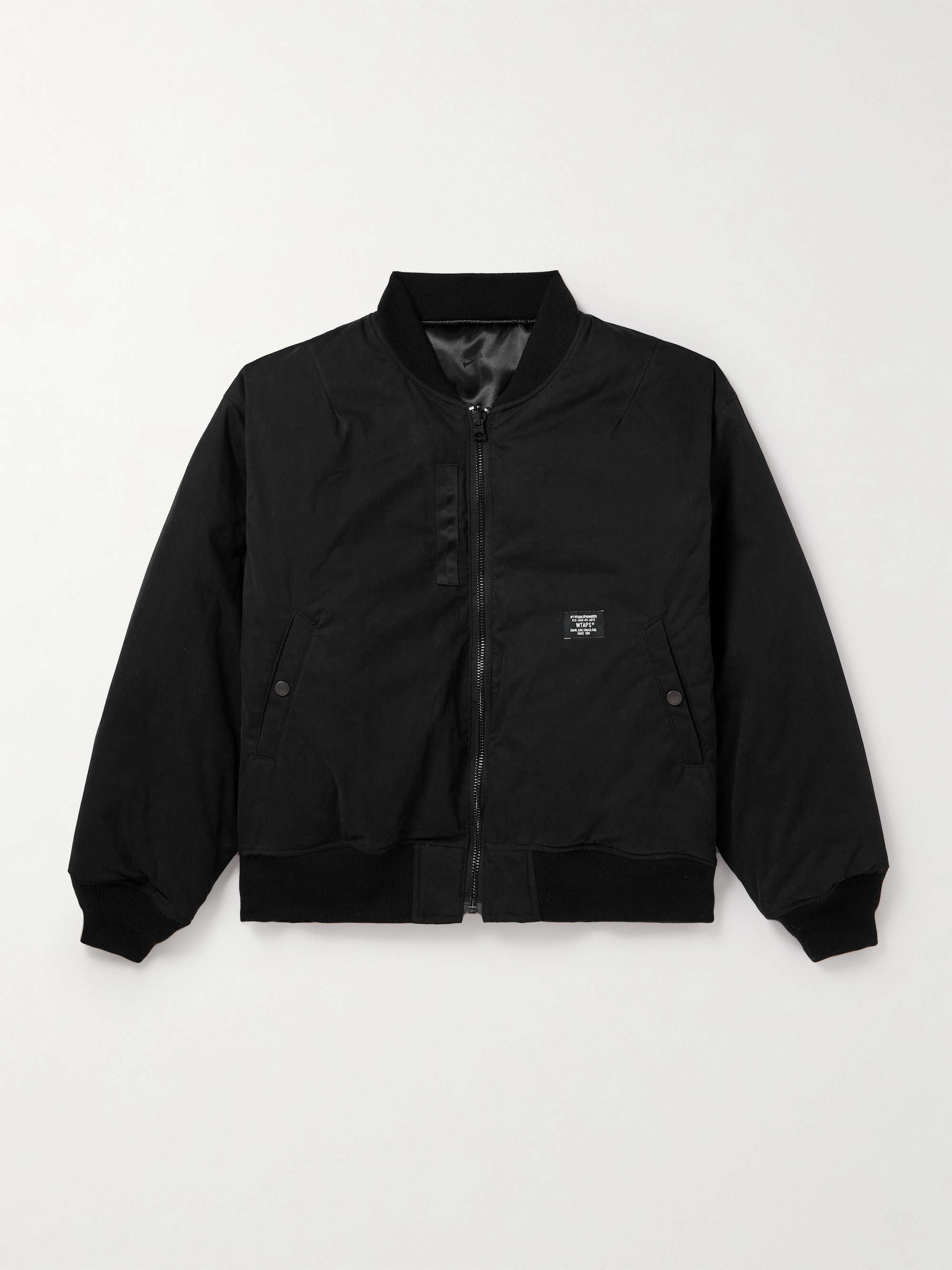 WTAPS® 08 Logo-Appliquéd Padded Cotton-Blend Shell Bomber Jacket for ...