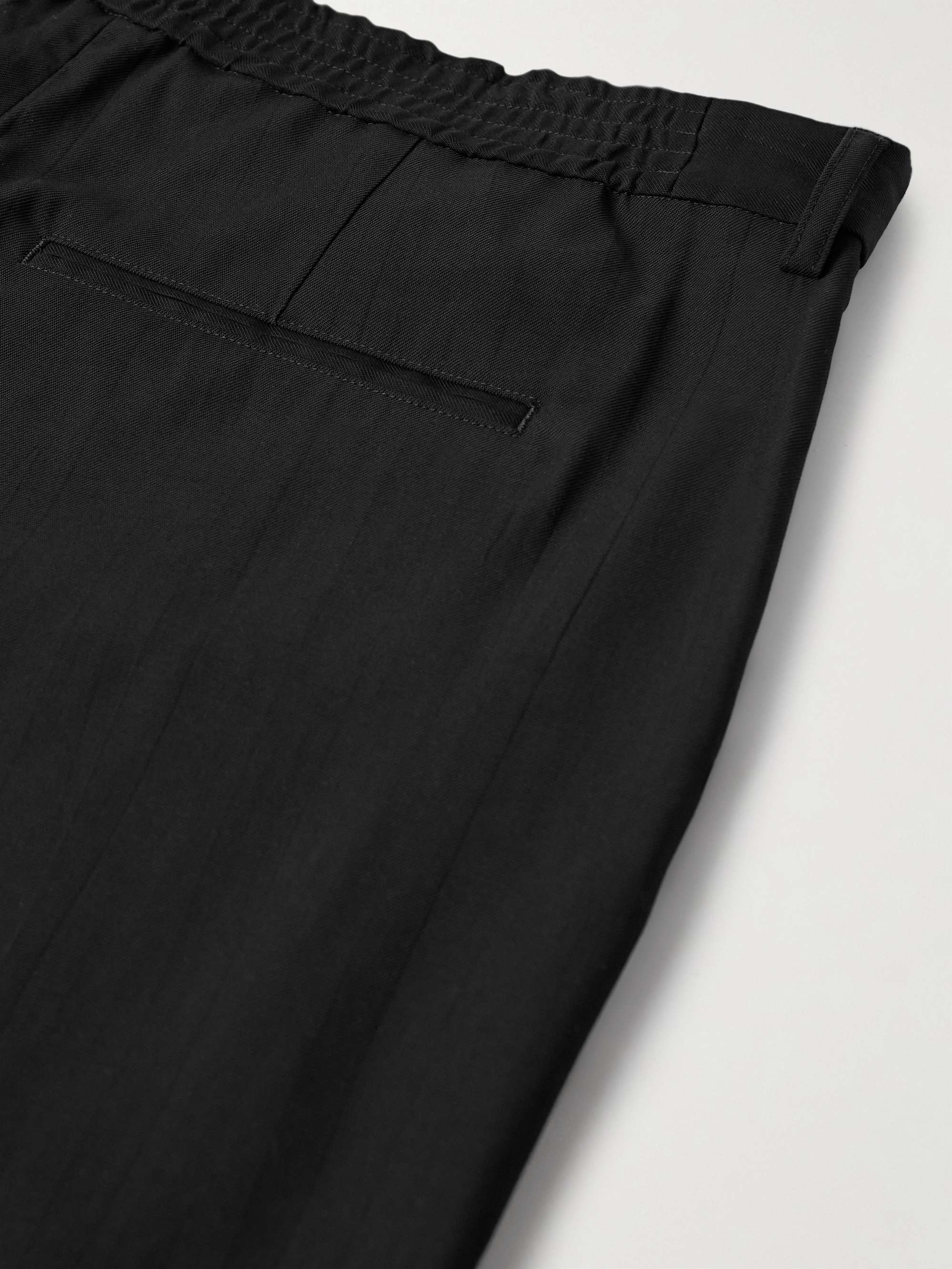 Black Sailor Wide-Leg Crinkled-Twill Trousers | OUR LEGACY