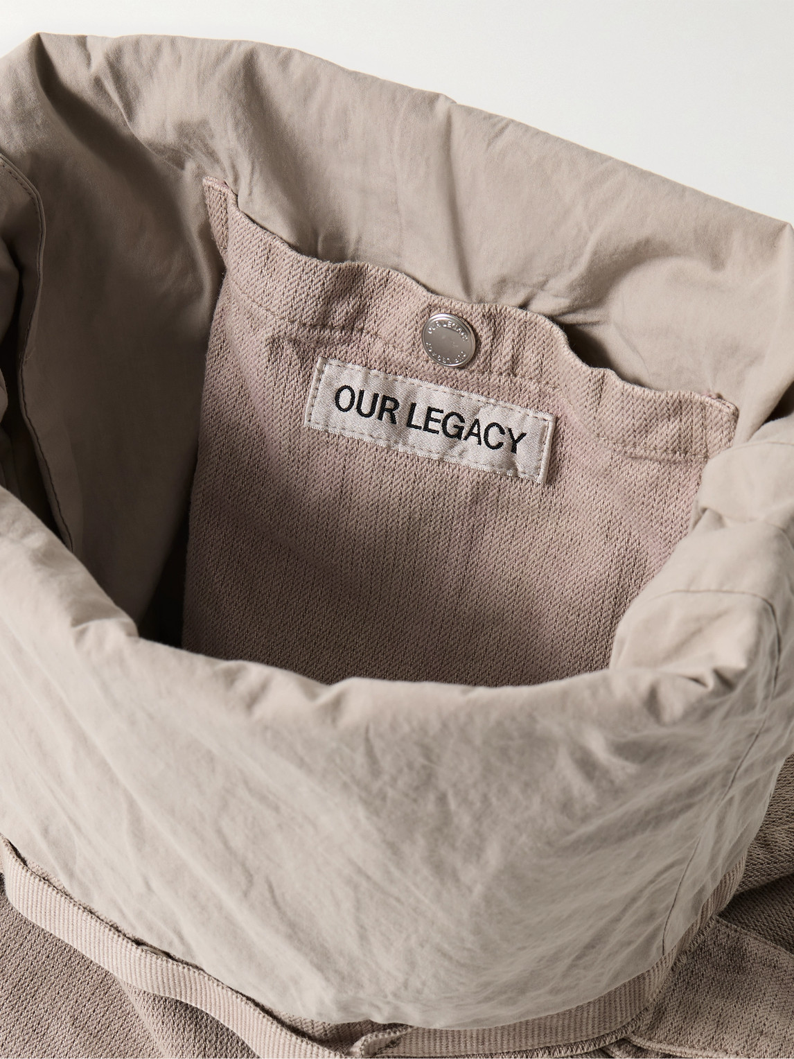 Shop Our Legacy Sling Washed-cotton Messenger Bag In Pink