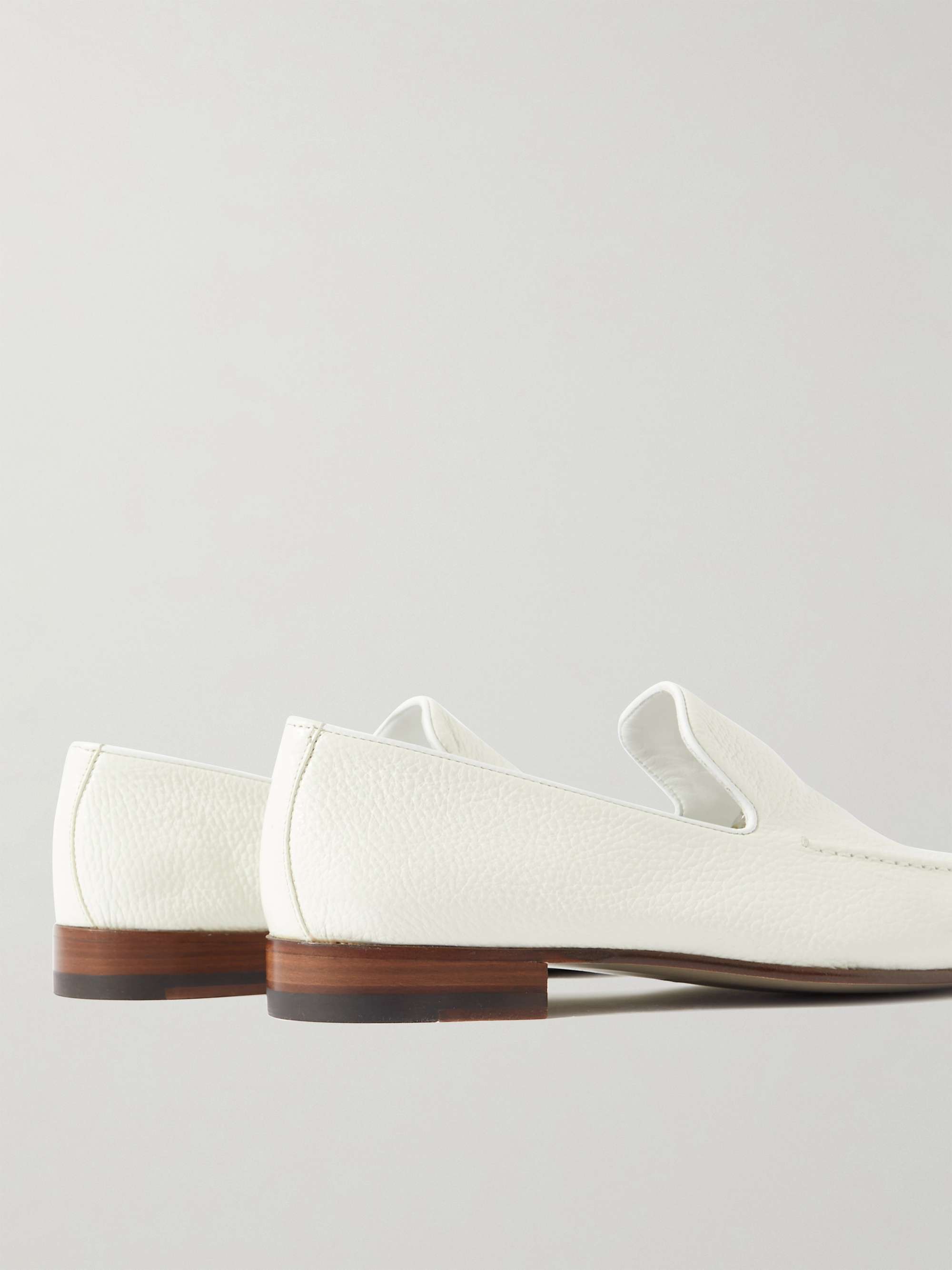 MANOLO BLAHNIK Truro Full-Grain Leather Loafers