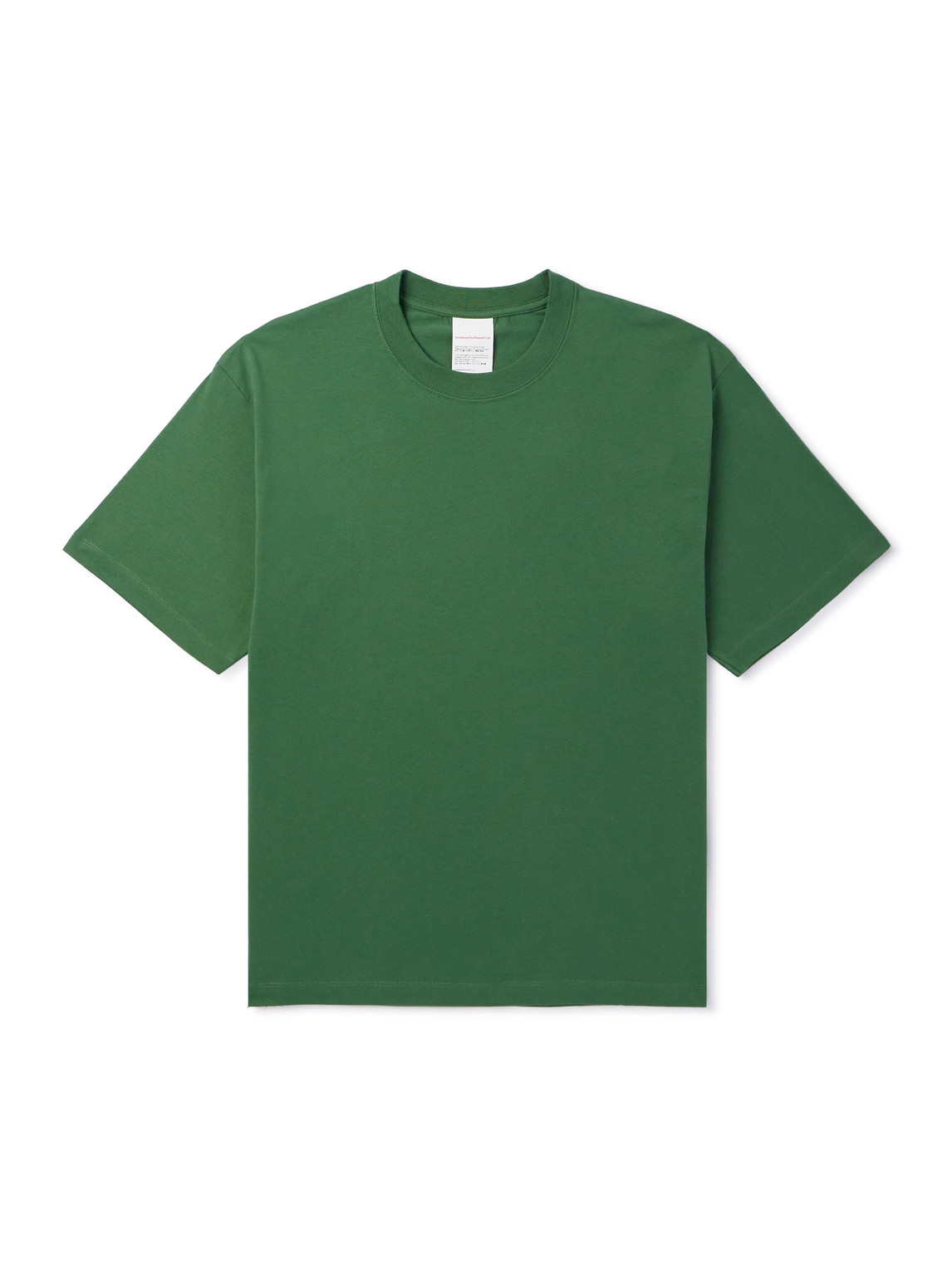 Stockholm Surfboard Club Logo-print Organic Cotton-jersey T-shirt In Green