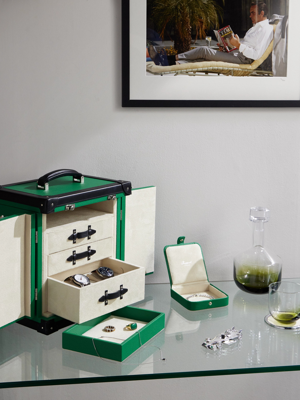 Deluxe Small Leather Jewellery Trunk — 2