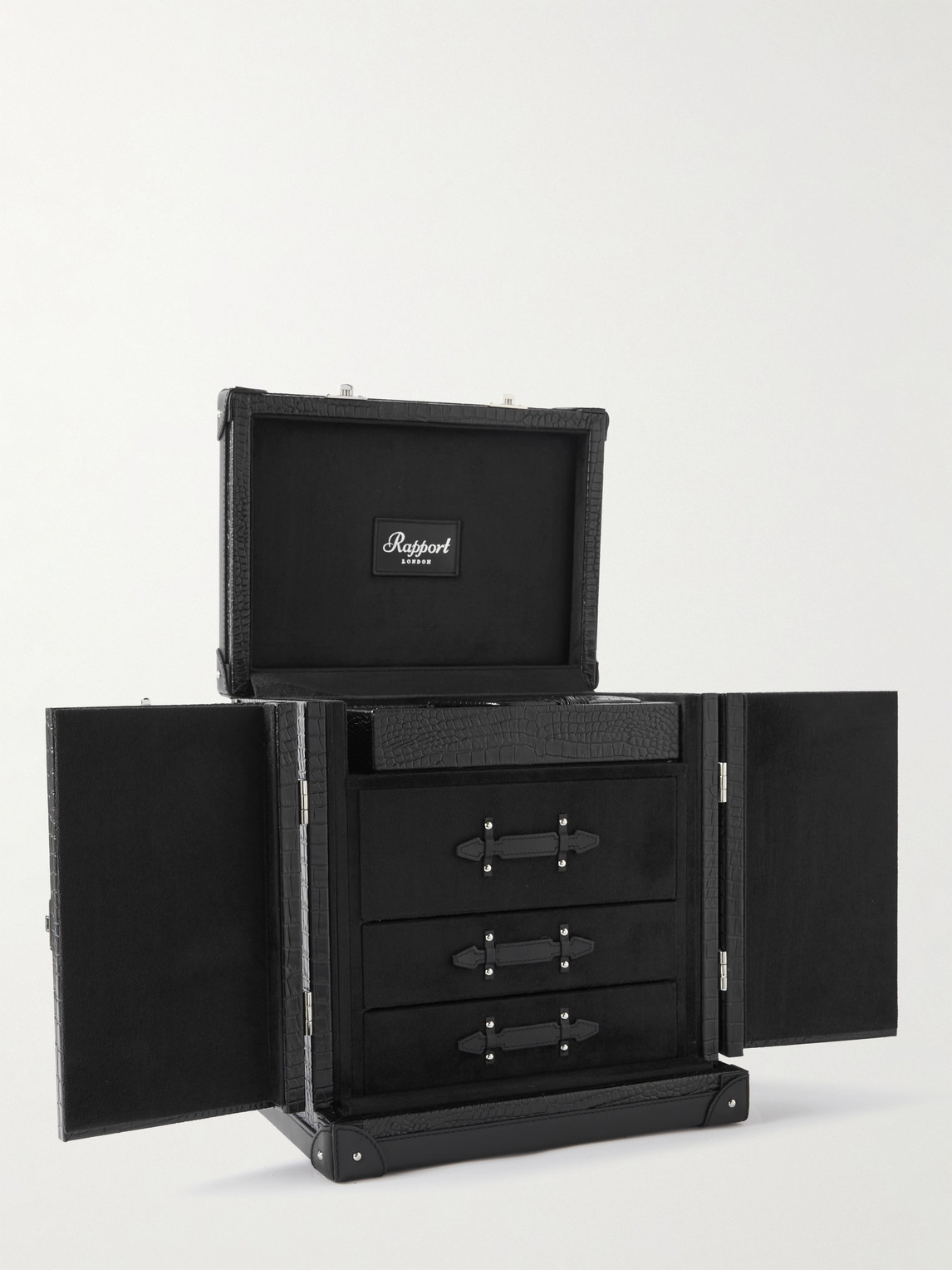 Brompton Croc-Effect Leather Accessory Trunk