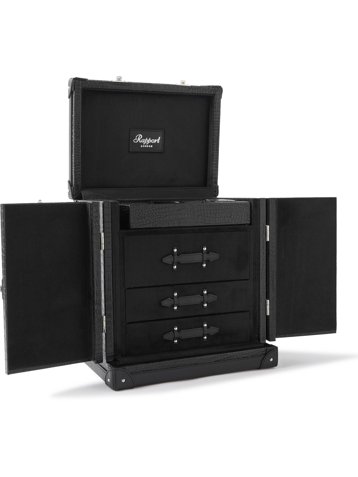 Brompton Croc-Effect Leather Accessory Trunk