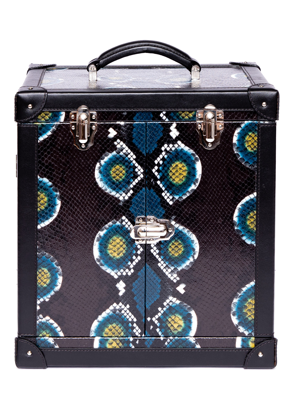 Amour Deluxe Printed Snake-Effect Leather Jewellery Trunk