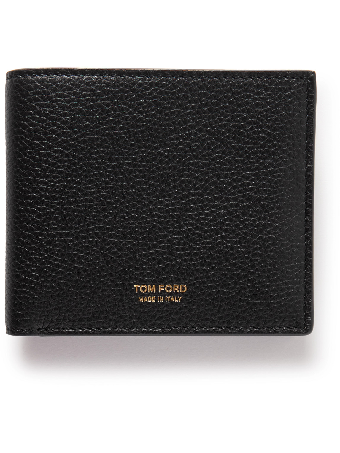 Tom Ford Full-grain Leather Billfold Wallet In Black