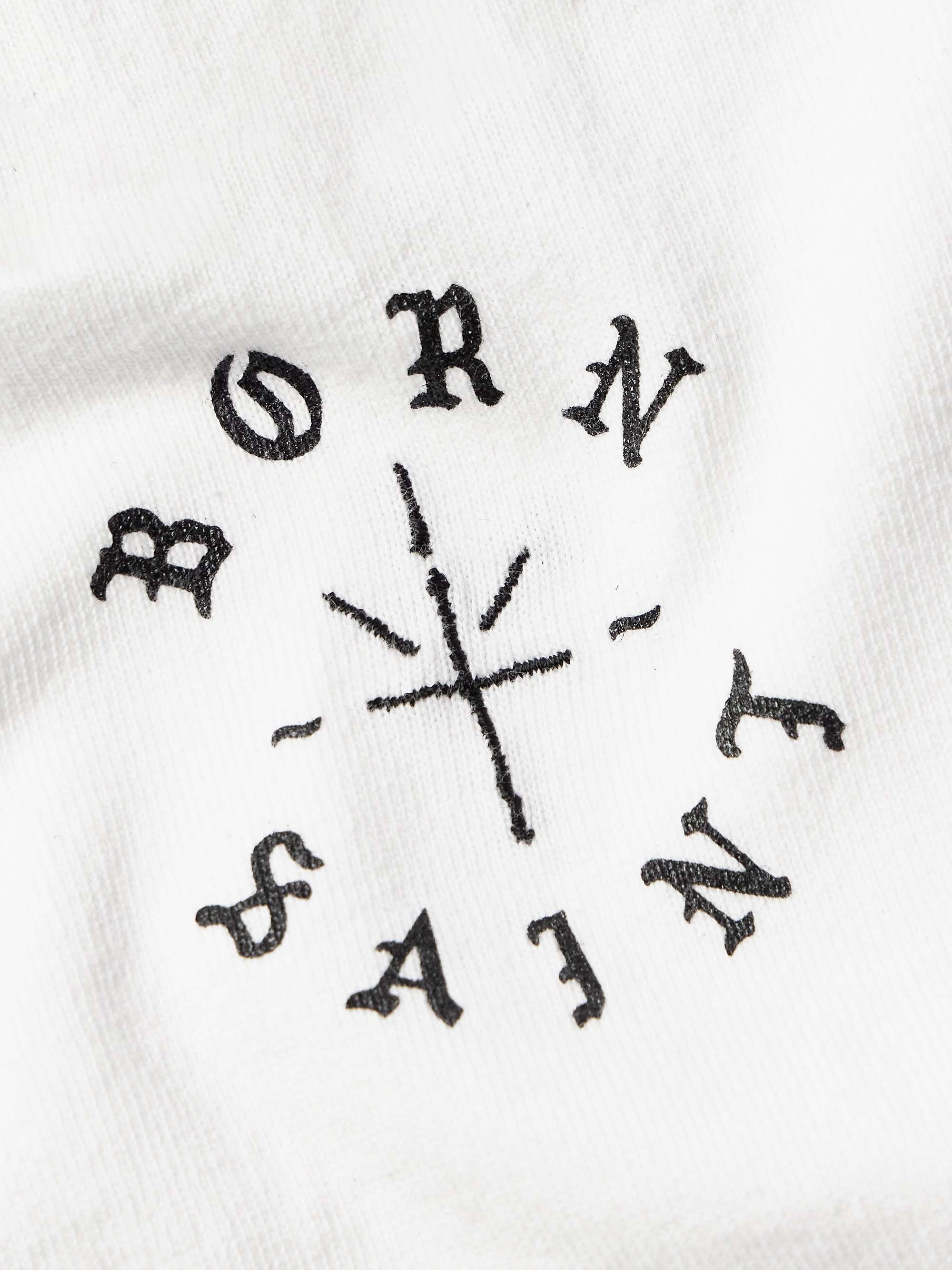 SAINT MXXXXXX + Born X Raised Logo-Print Embroidered Cotton