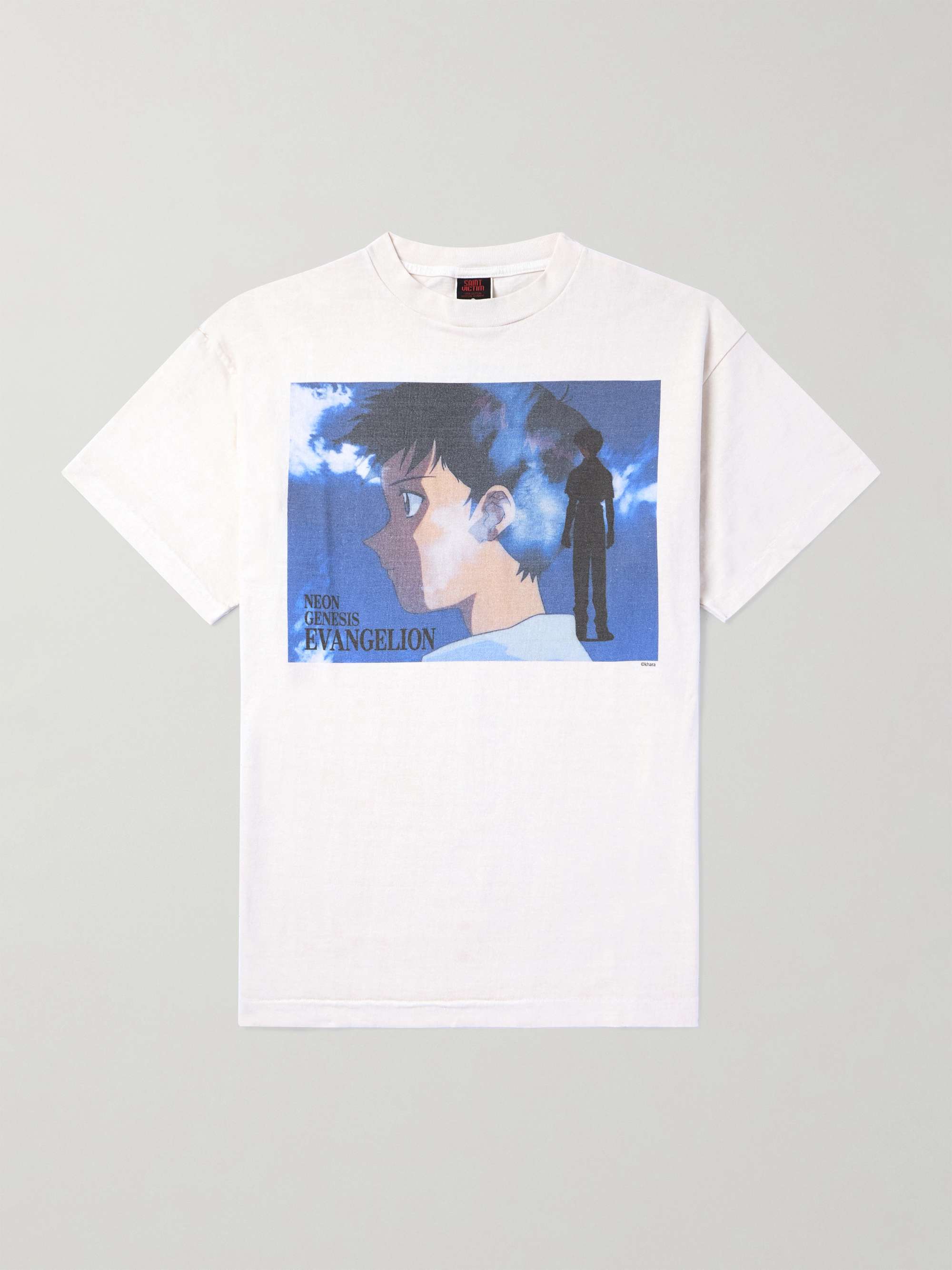 SAINT MXXXXXX + Evangelion Printed Cotton-Jersey T-Shirt for Men 
