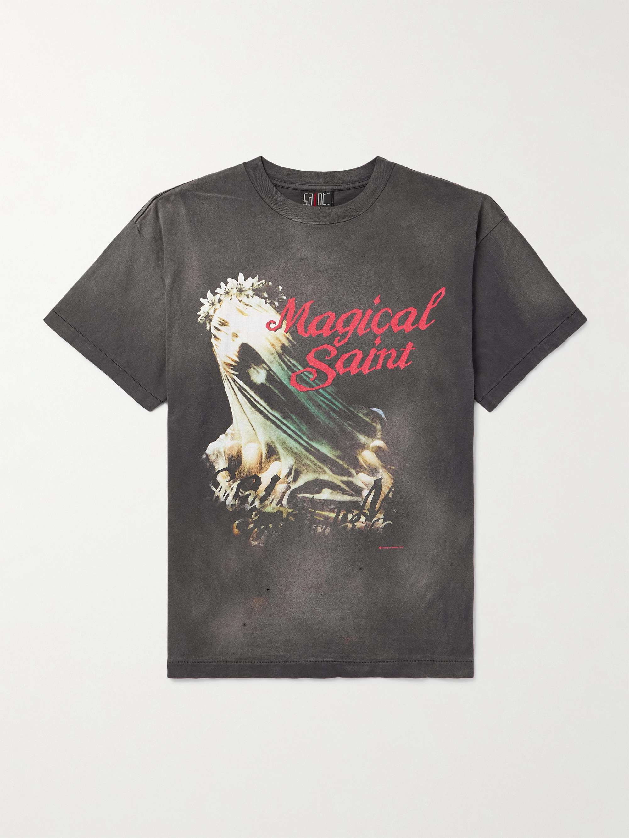 SAINT MXXXXXX Magical Saint Cotton-Jersey Printed T-Shirt for Men 