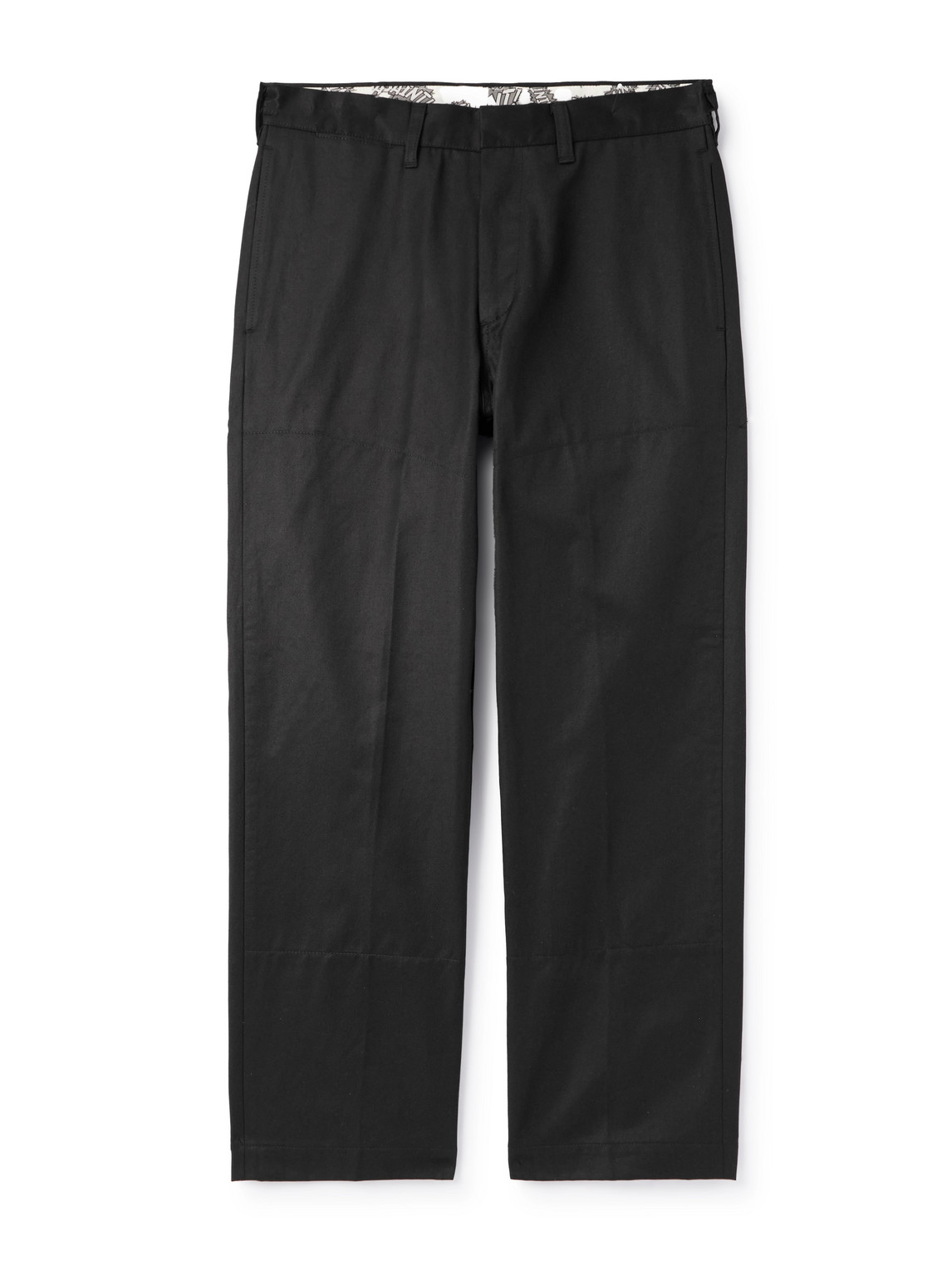 Straight-Leg Cotton-Twill Trousers