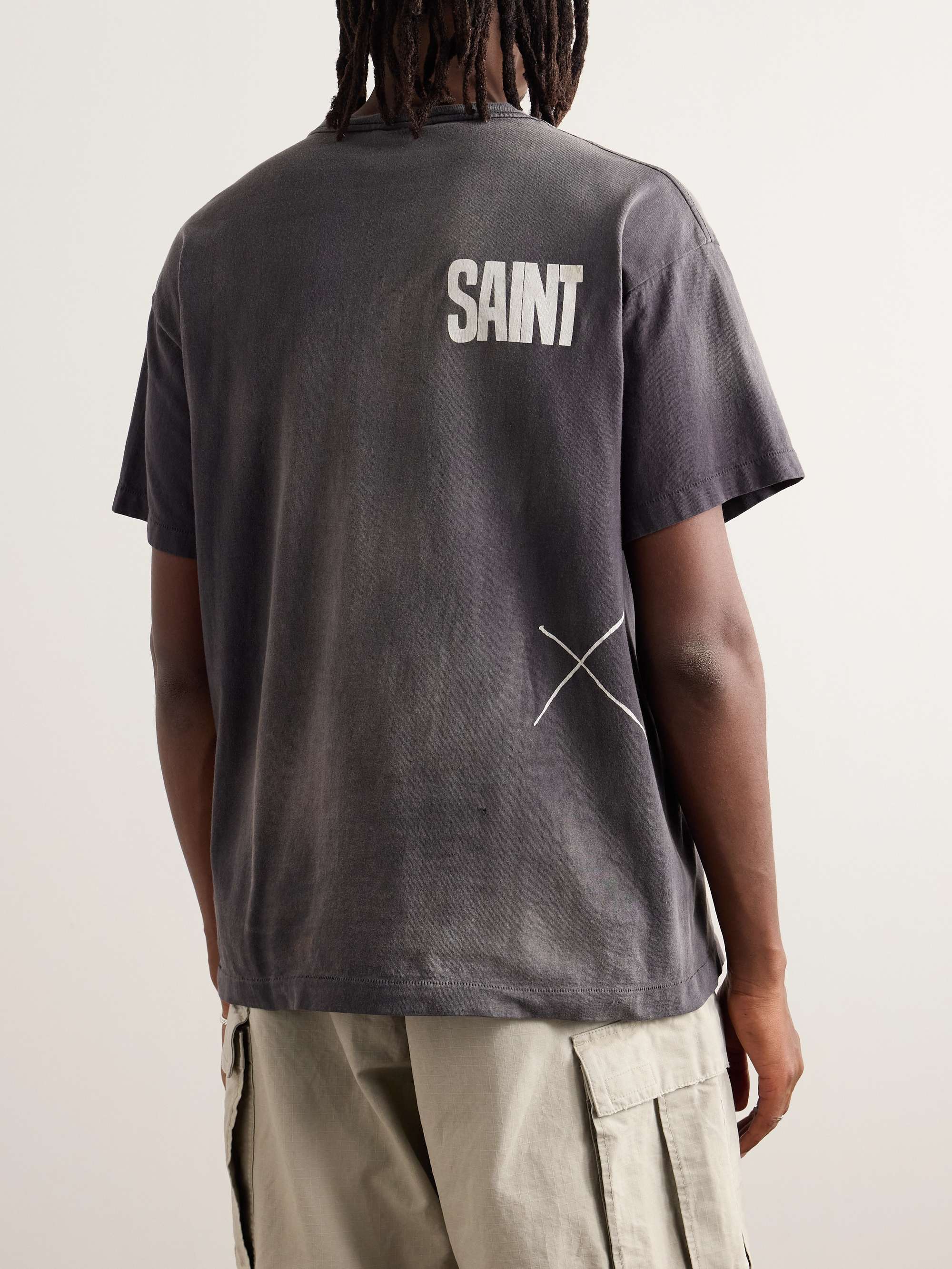 SAINT MXXXXXX + LASTMAN Printed Cotton-Jersey T-Shirt for SAINT MXXXXXX + LASTMAN Printed Cotton-Jersey T-Shirt for
