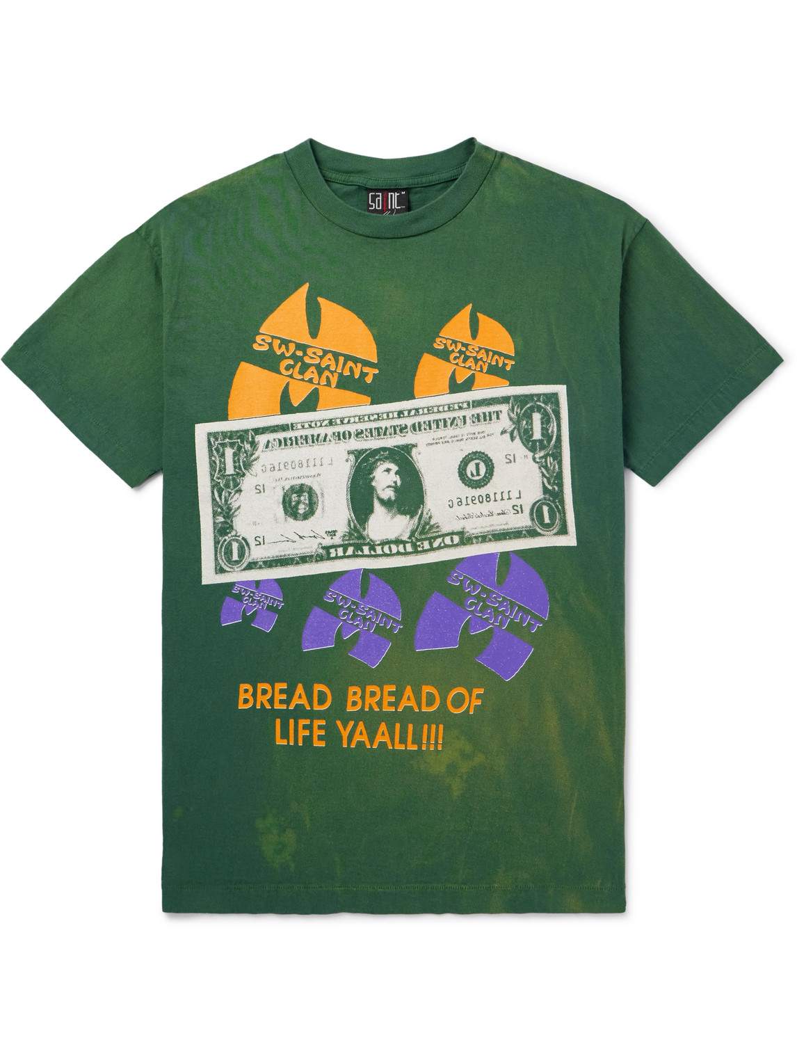 Saint Mxxxxxx Sean Wotherspoon Printed Cotton-jersey T-shirt In Green