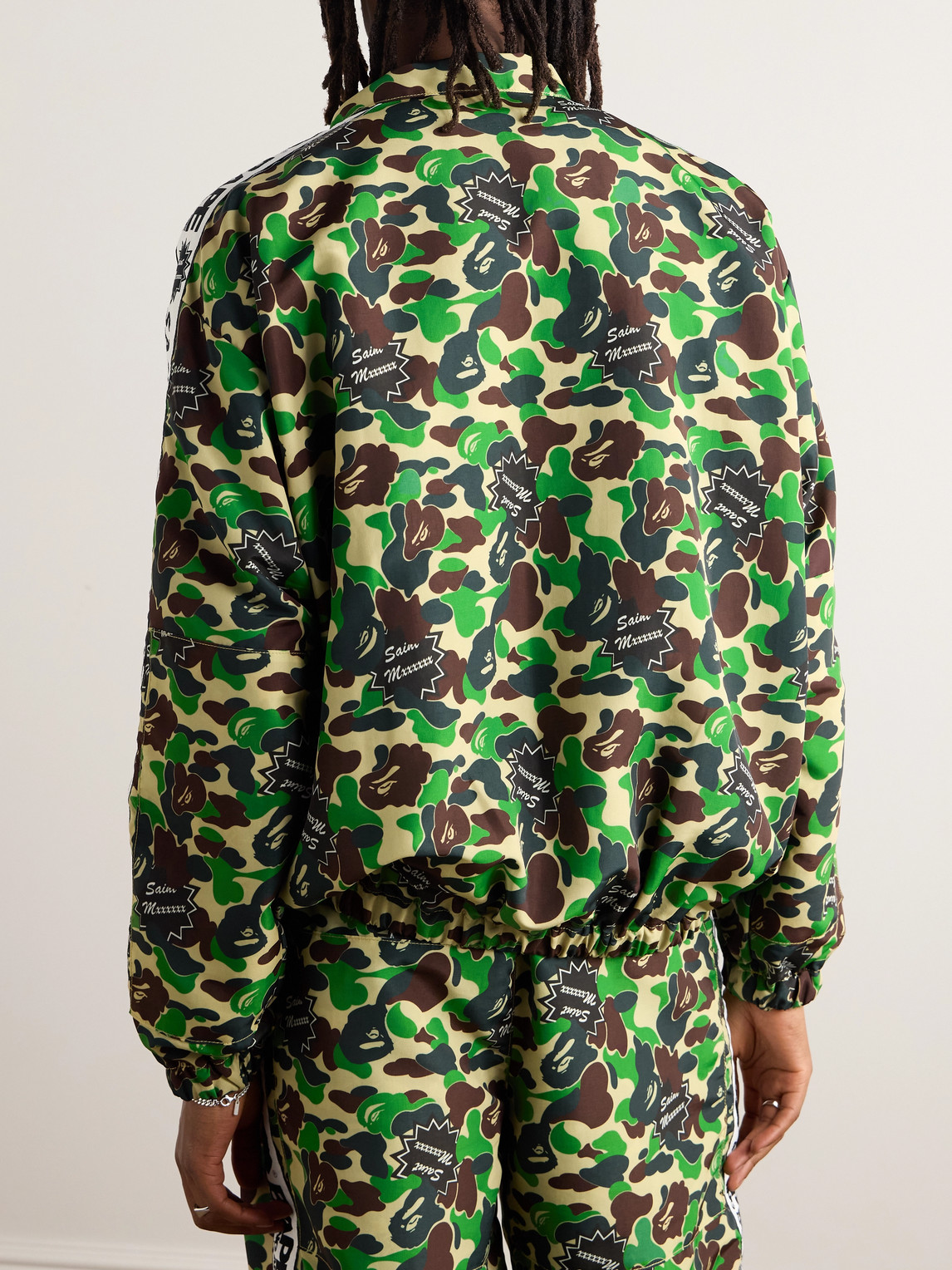 SAINT MXXXXXX BAPE® CAMOUFLAGE-PRINT TWILL ZIP-UP JACKET