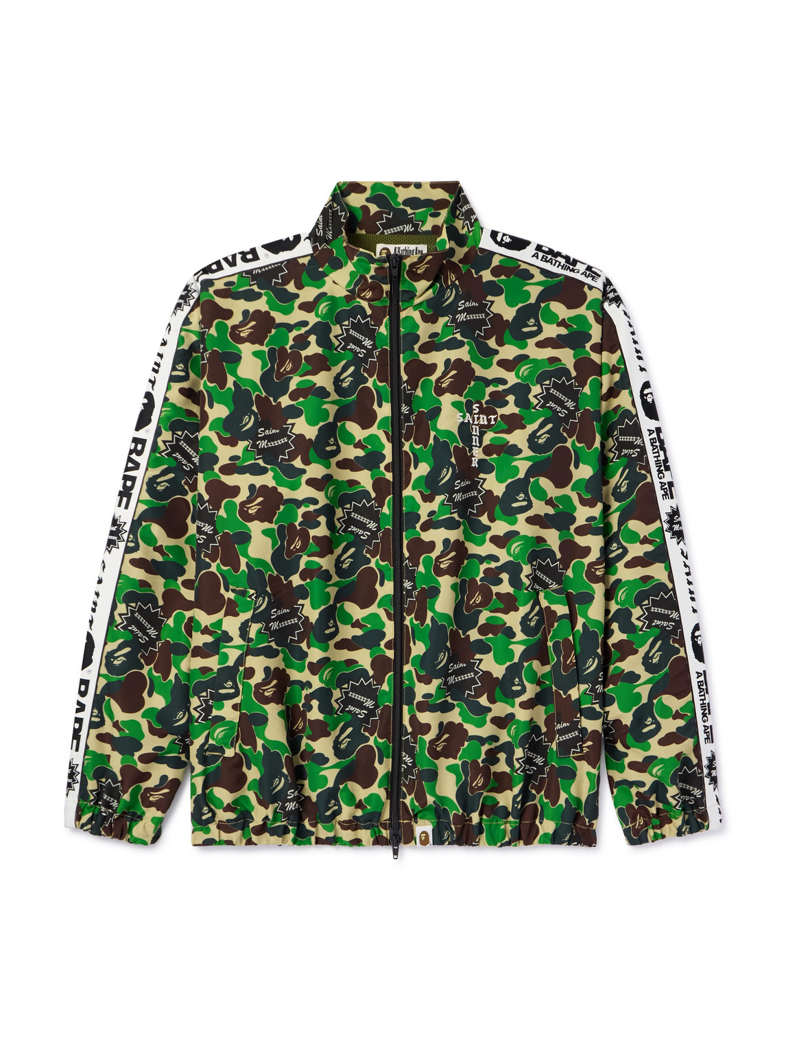 SAINT MXXXXXX BAPE® CAMOUFLAGE-PRINT TWILL ZIP-UP JACKET