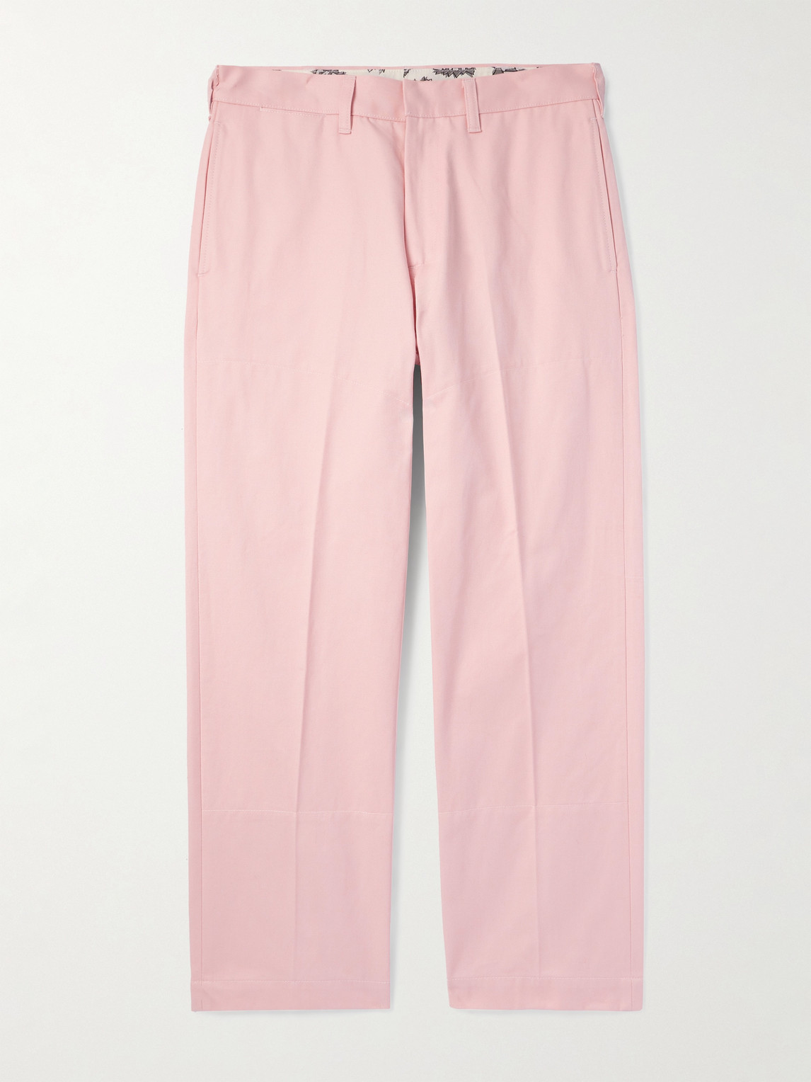 Straight-Leg Cotton-Twill Trousers