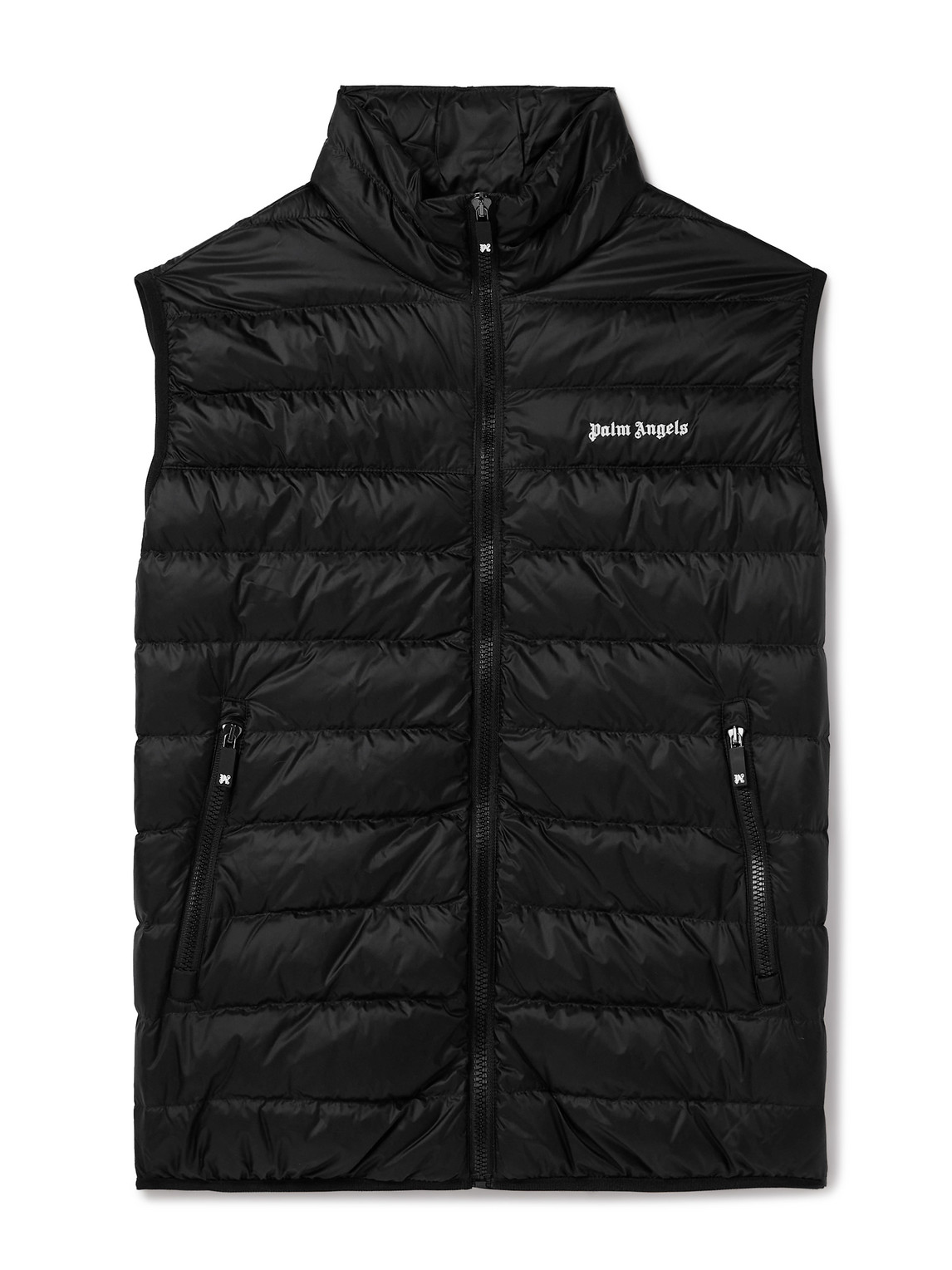 Logo-Embroidered Quilted Shell Down Gilet