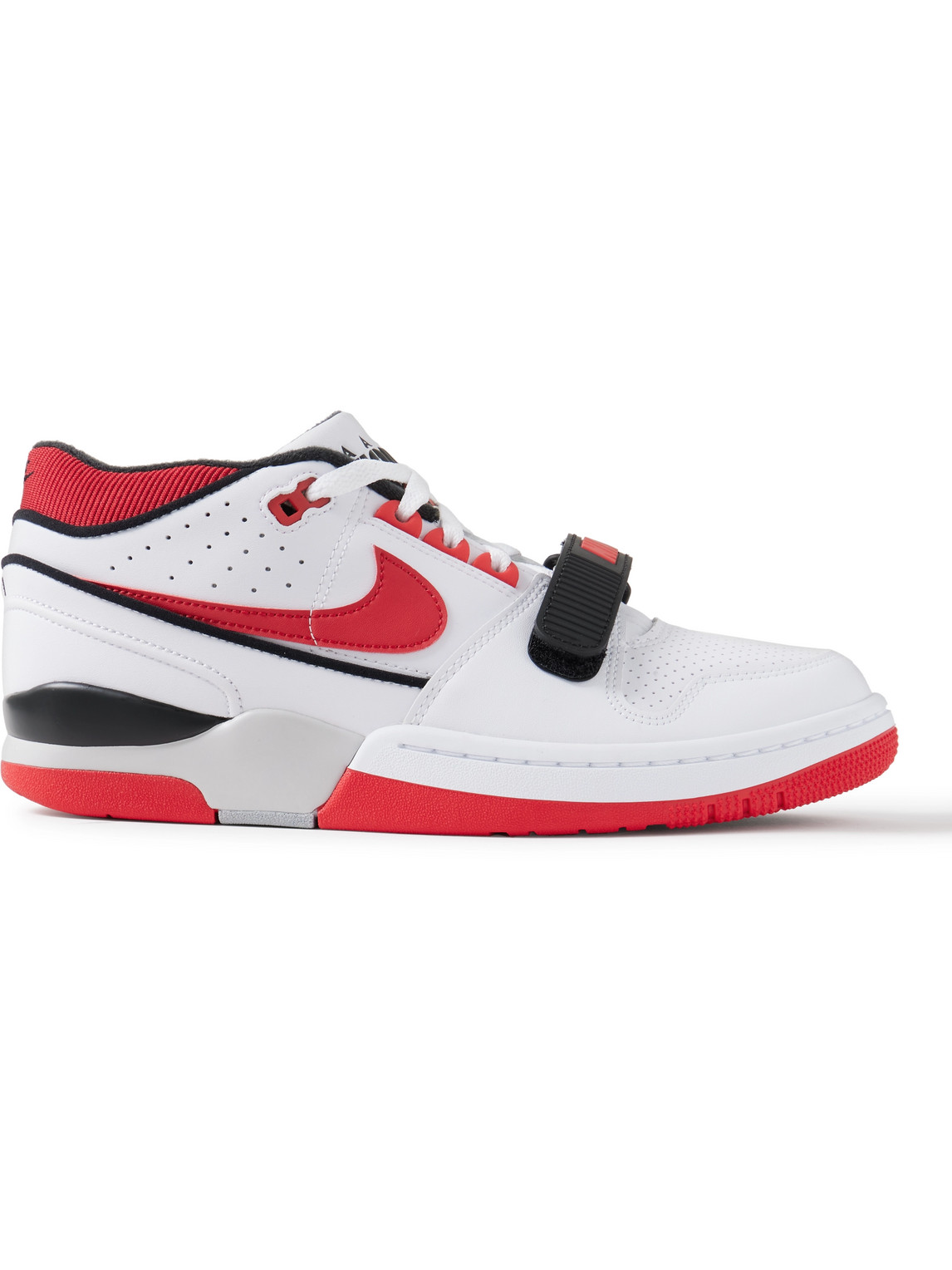 Nike Billie Eilish Air Alpha Force 88 Mesh- And Rubber-trimmed Leather Sneakers In White