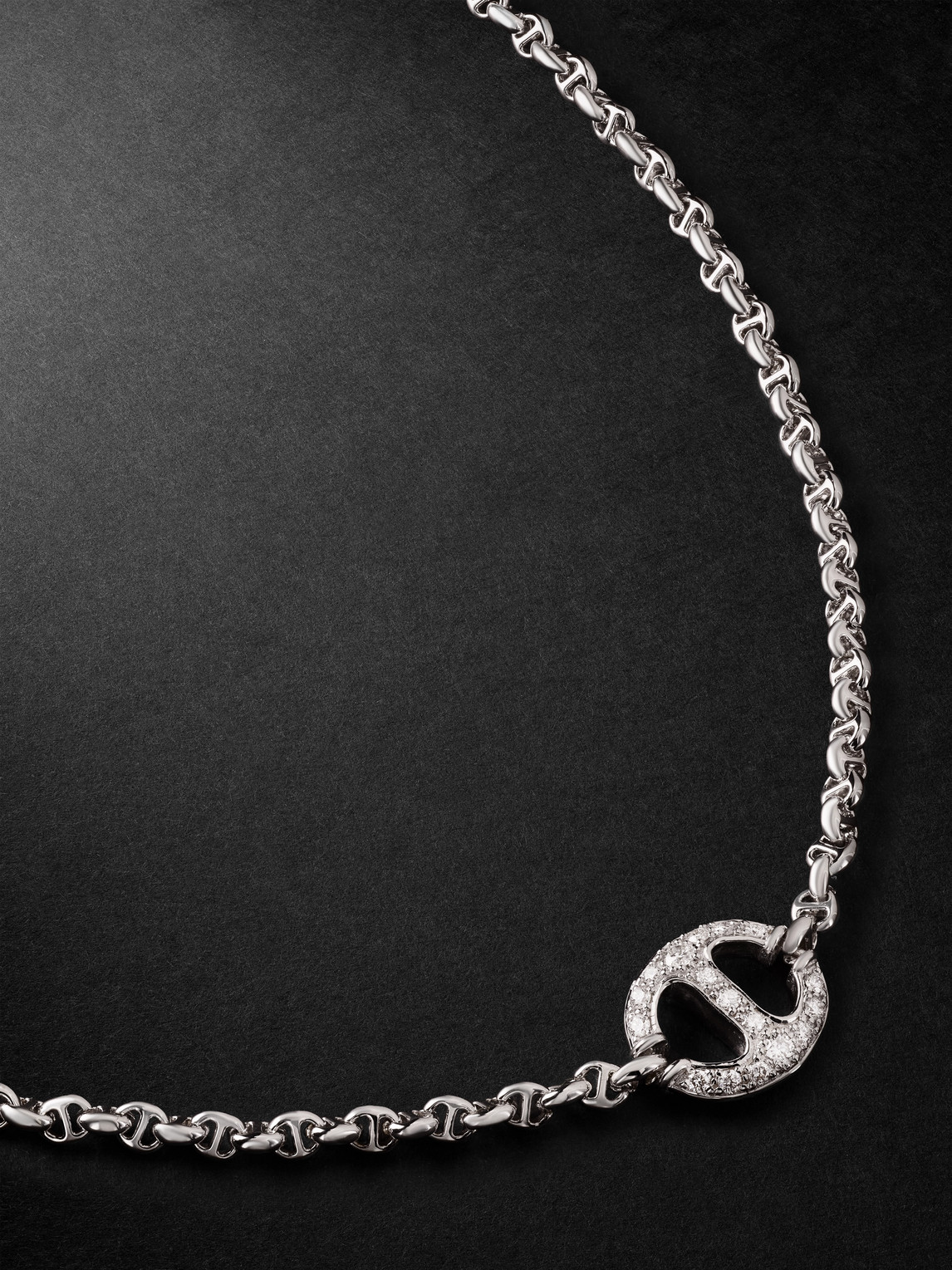 Hoorsenbuhs 18-karat White Gold Diamond Necklace