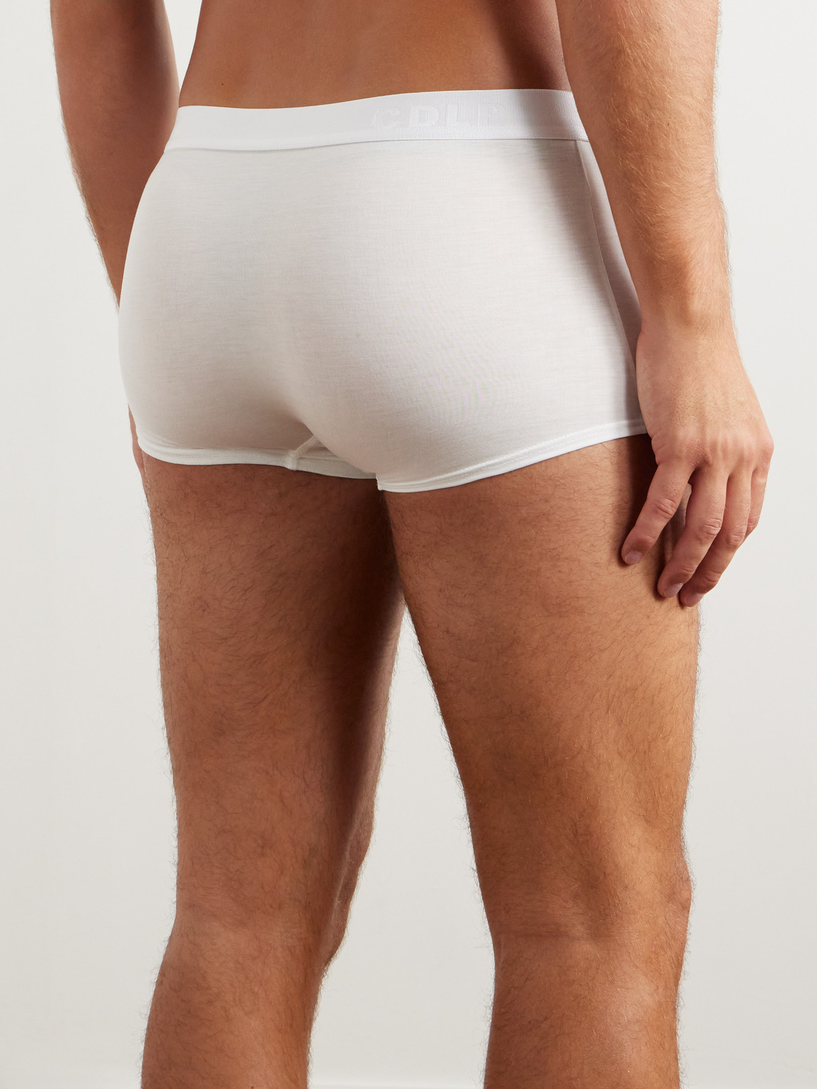 Shop Cdlp Three-pack Stretch-tencel™ Lyocell Boxer Briefs In White