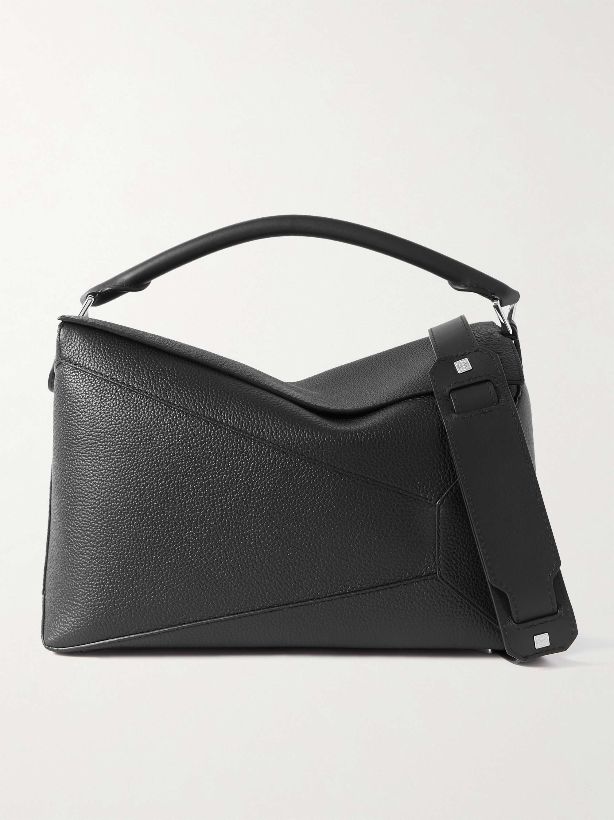 LOEWE Puzzle Edge Large Full-Grain Leather Messenger Bag for Men | MR ...