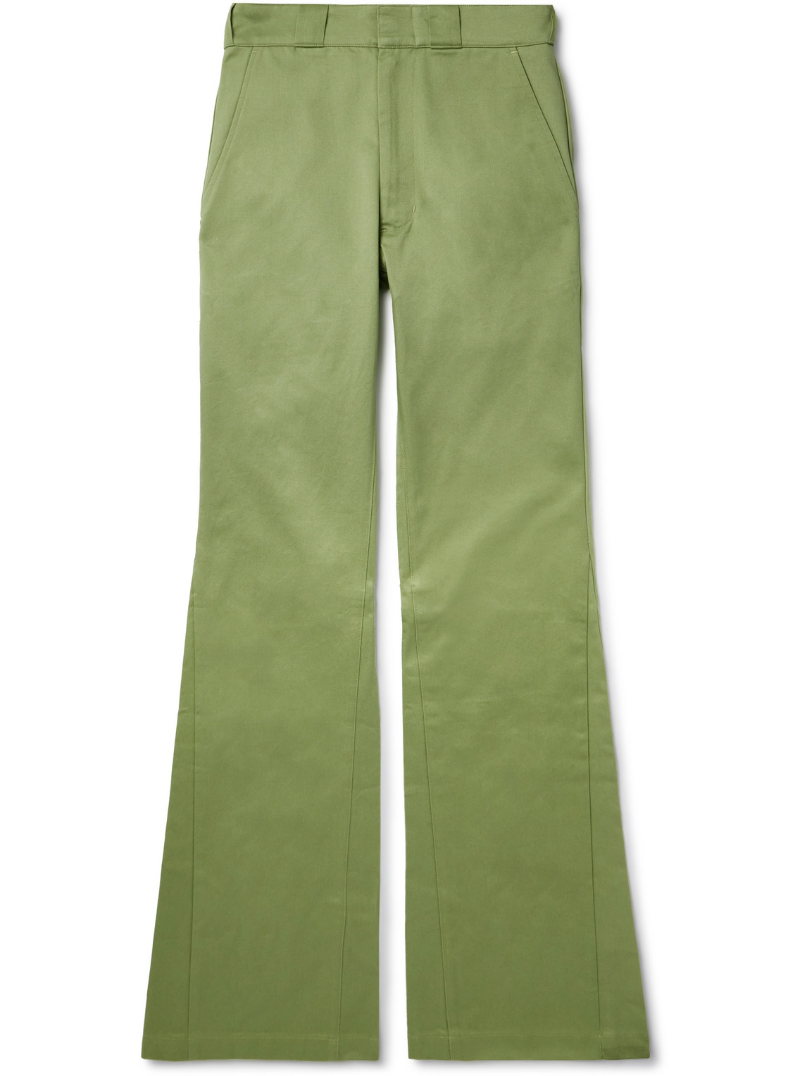 Gallery Dept. Bootcut Cotton-twill Chinos In Green