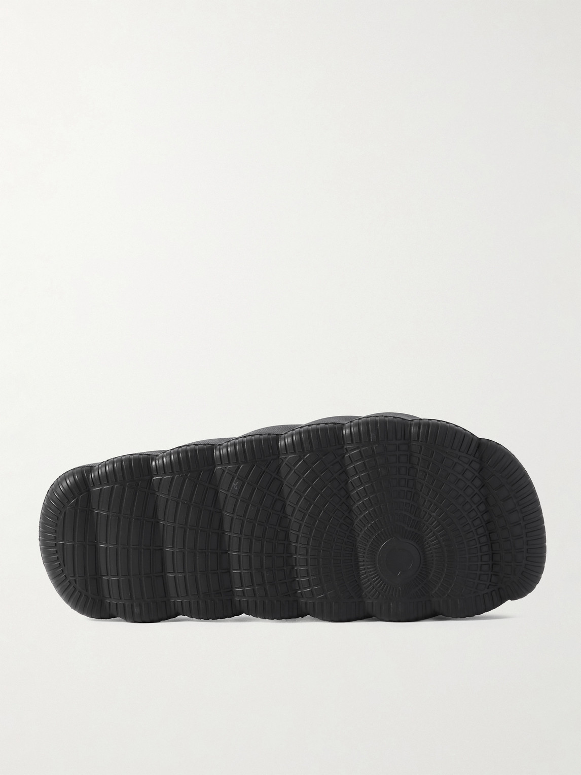 Shop Moncler Lilo Logo-embossed Rubber Slides In Black