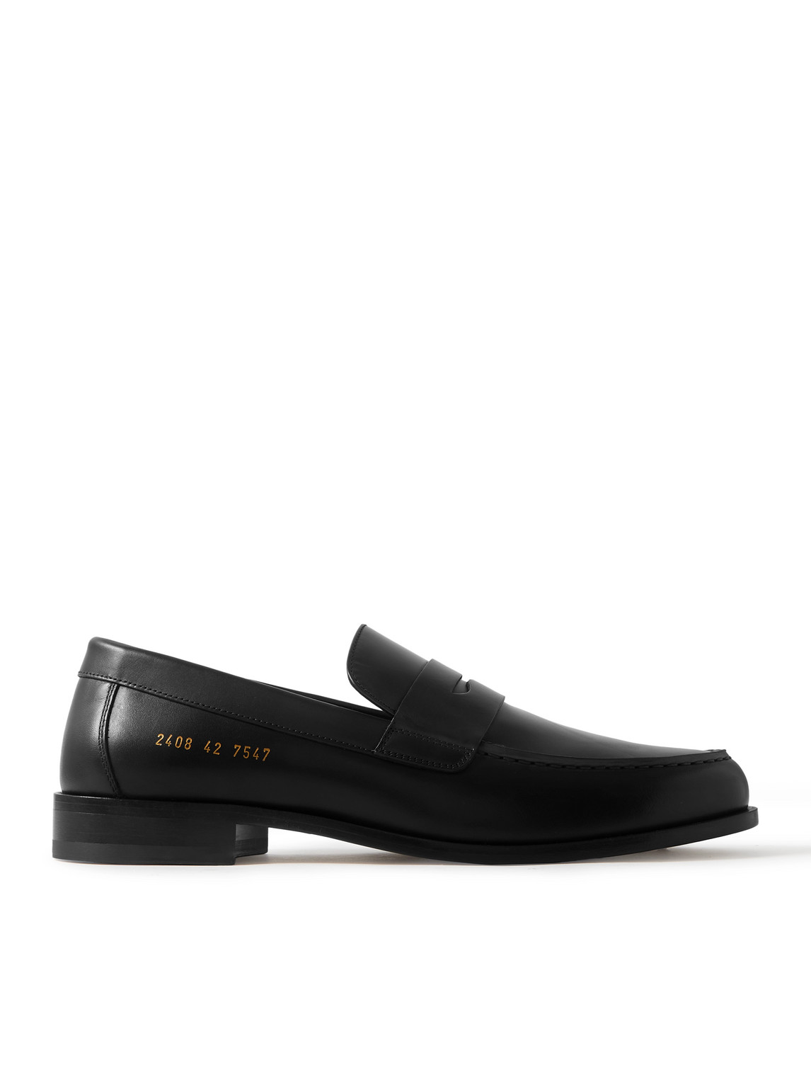 Common Projects Leather Penny Loafers In Black