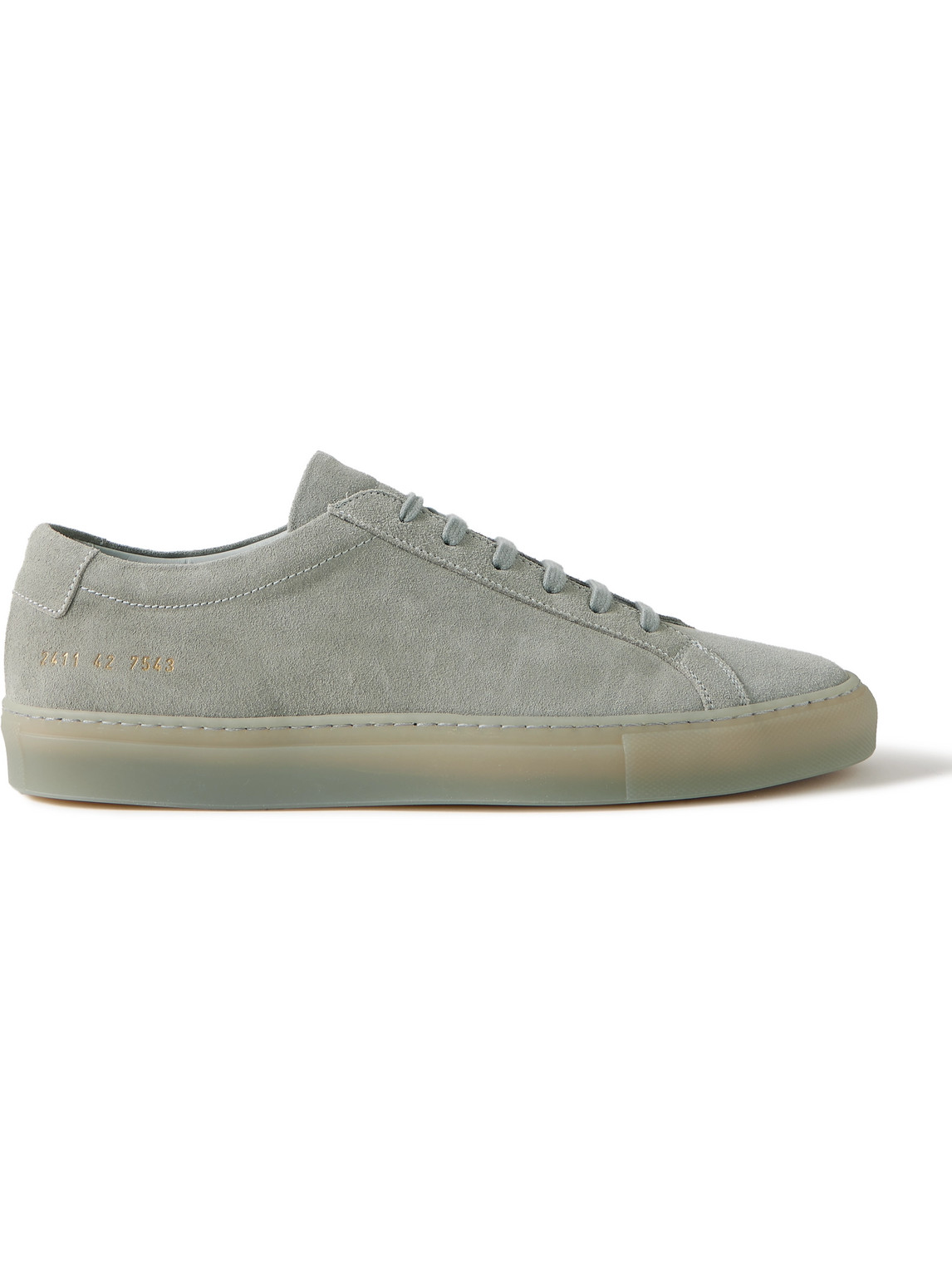 Shop Common Projects Original Achilles Suede Sneakers In Gray
