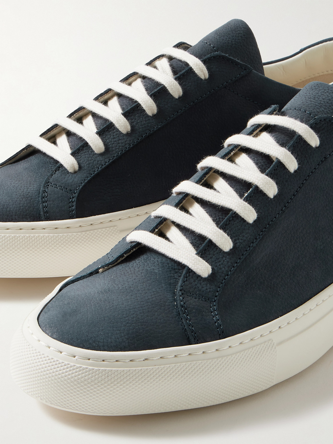 Shop Common Projects Original Achilles Full-grain Nubuck Sneakers In Blue