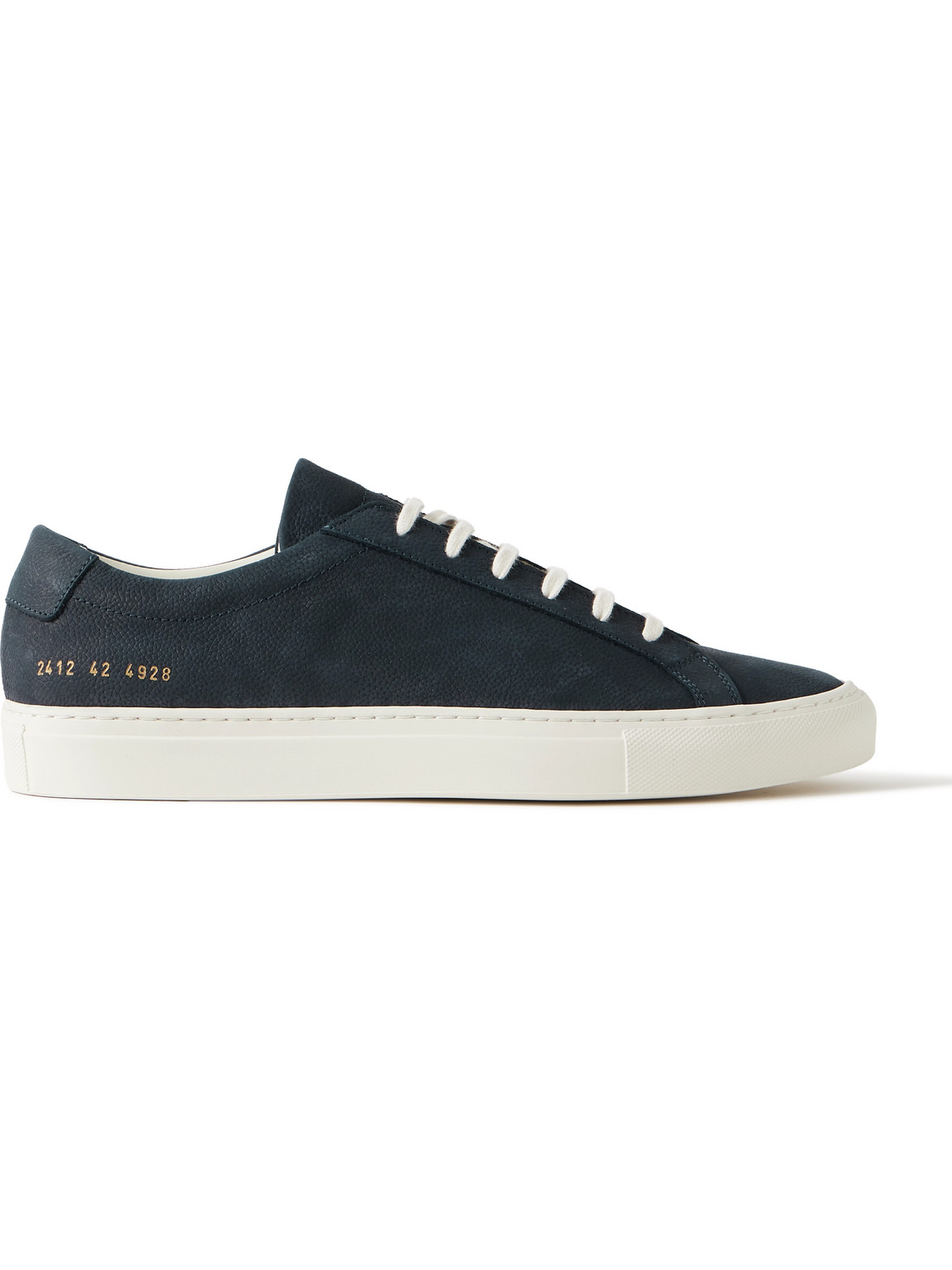 Shop Common Projects Original Achilles Full-grain Nubuck Sneakers In Blue