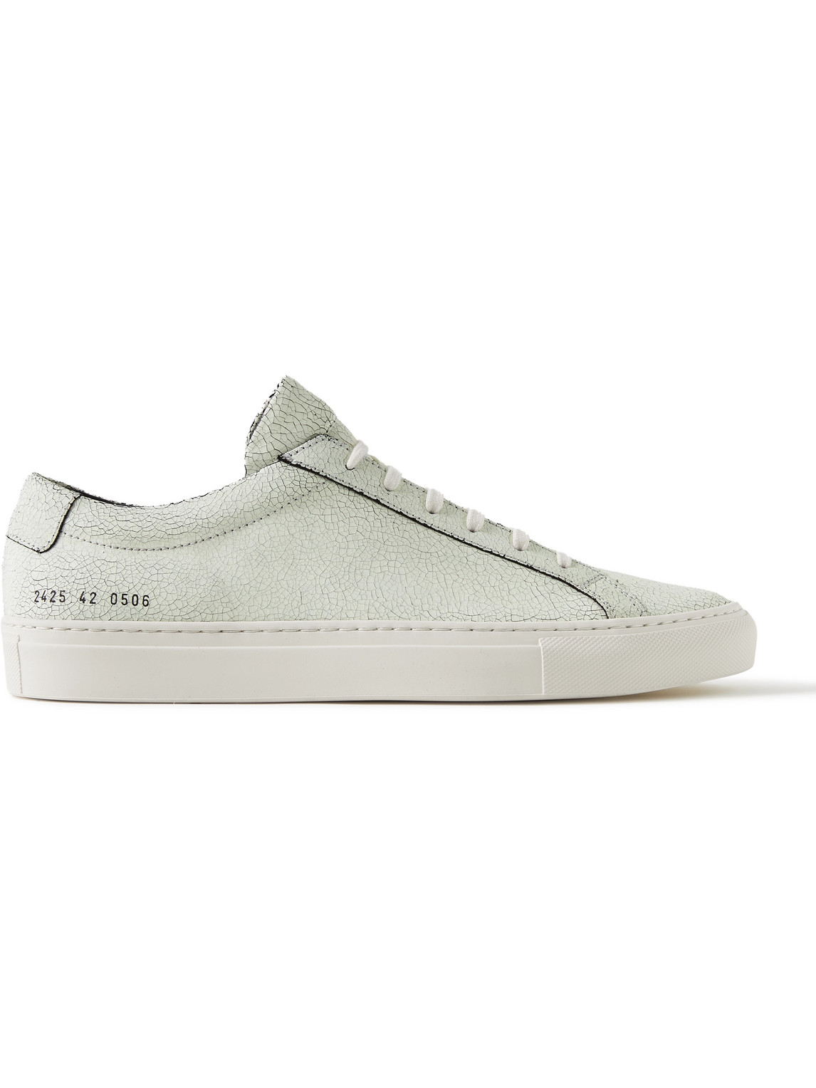 Common Projects Original Achilles Cracked-leather Sneakers In White
