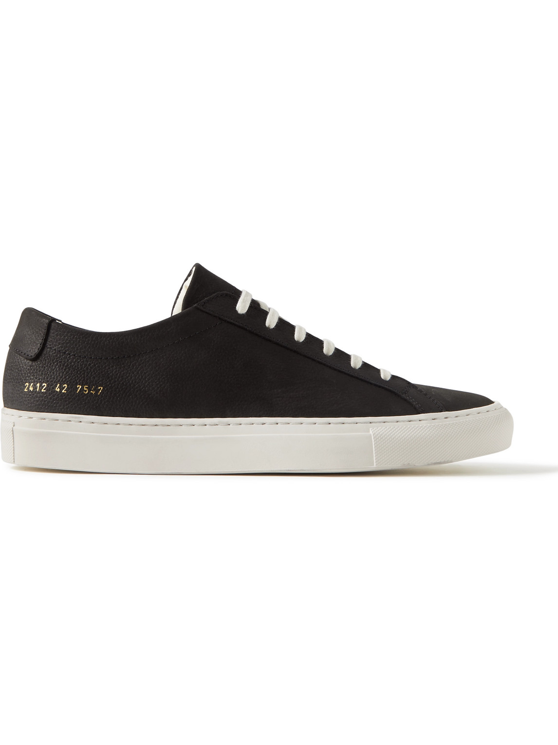 Common Projects Original Achilles Full-grain Nubuck Sneakers In Black