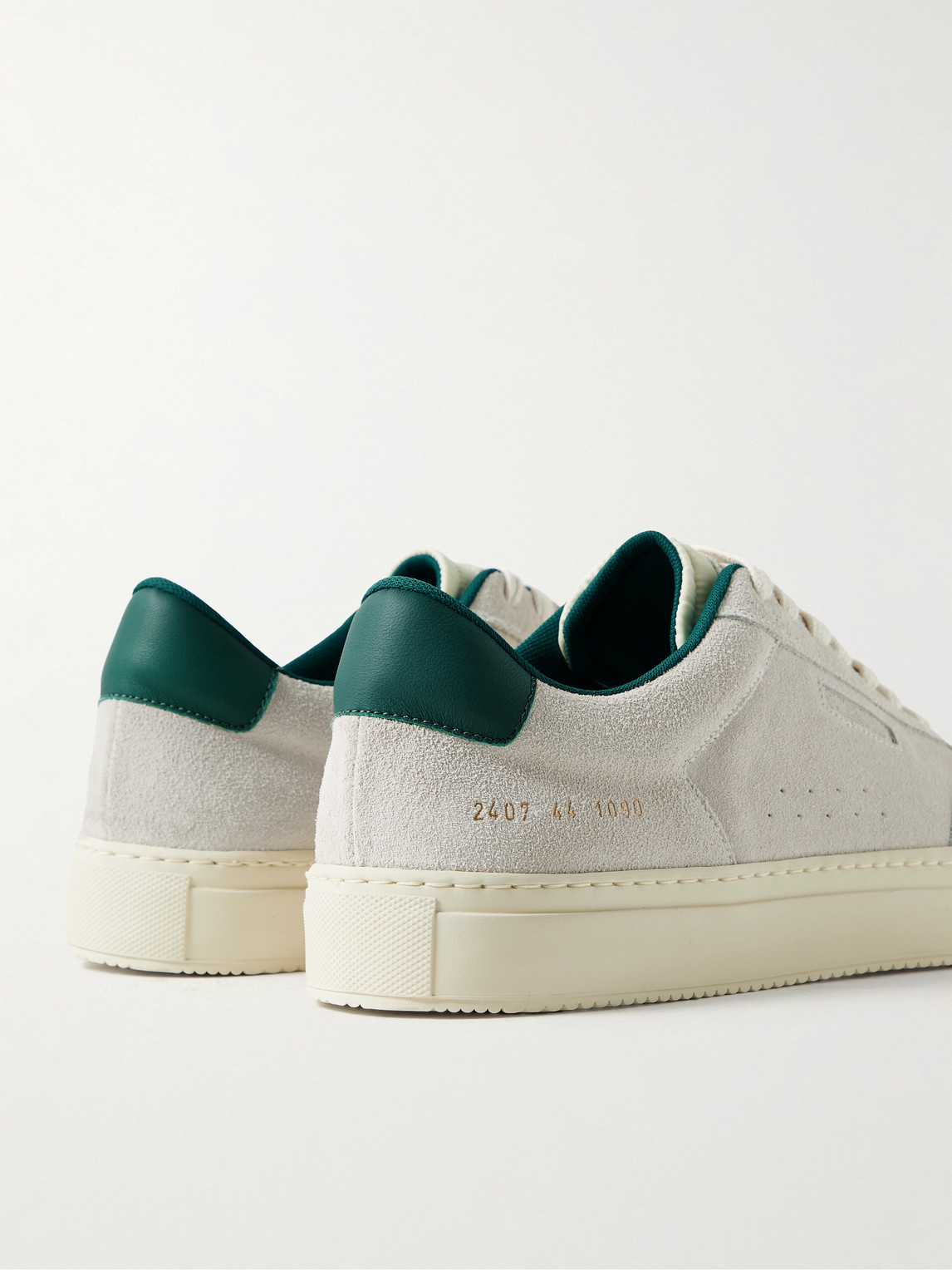 Common Projects Tennis Pro Shell and Leather-Trimmed Suede