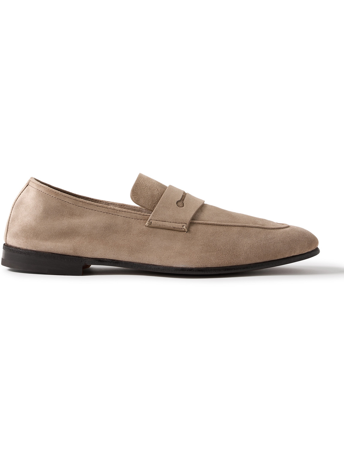 L'Asola Suede Penny Loafers