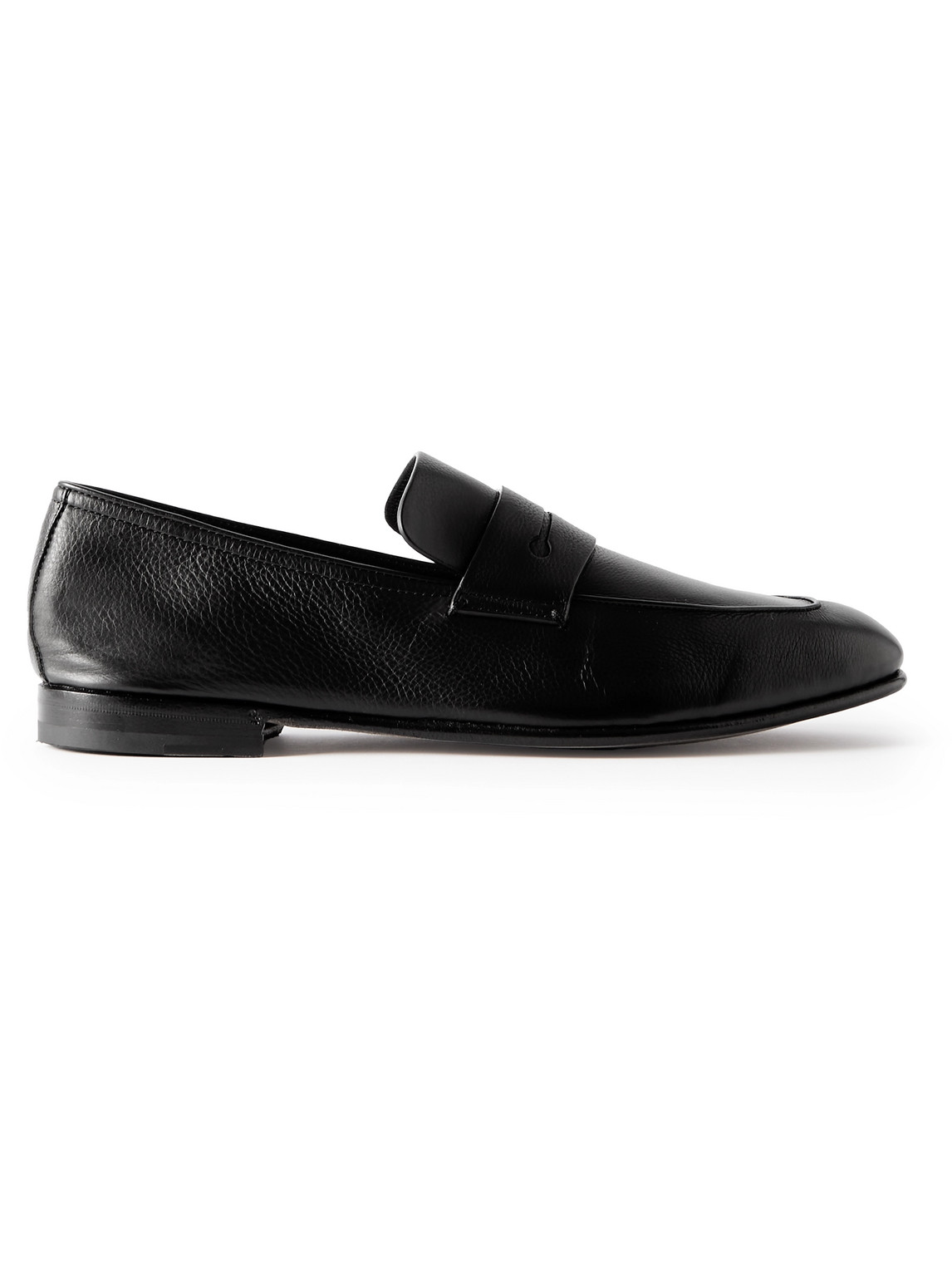 L'Asola SECONDSKIN Full-Grain Leather Penny Loafers