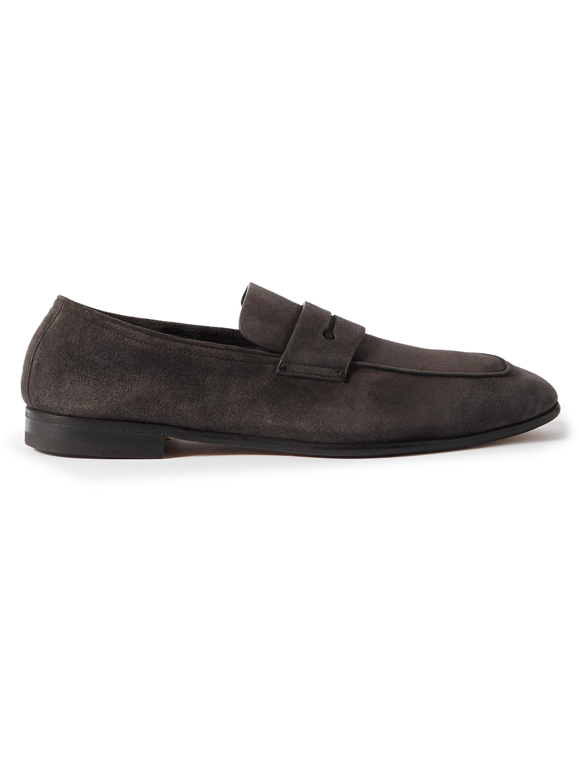 L'Asola Suede Penny Loafers
