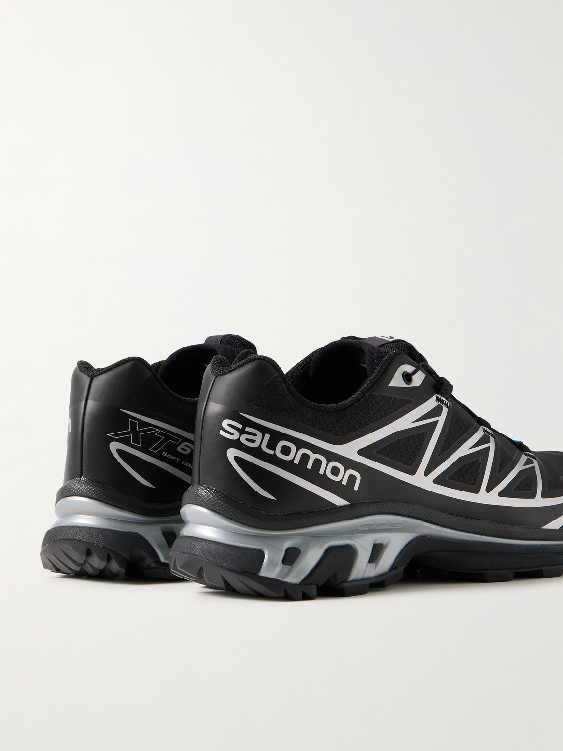 Shop Salomon Xt-6 Rubber-trimmed Gore-tex Mesh Sneakers In Black