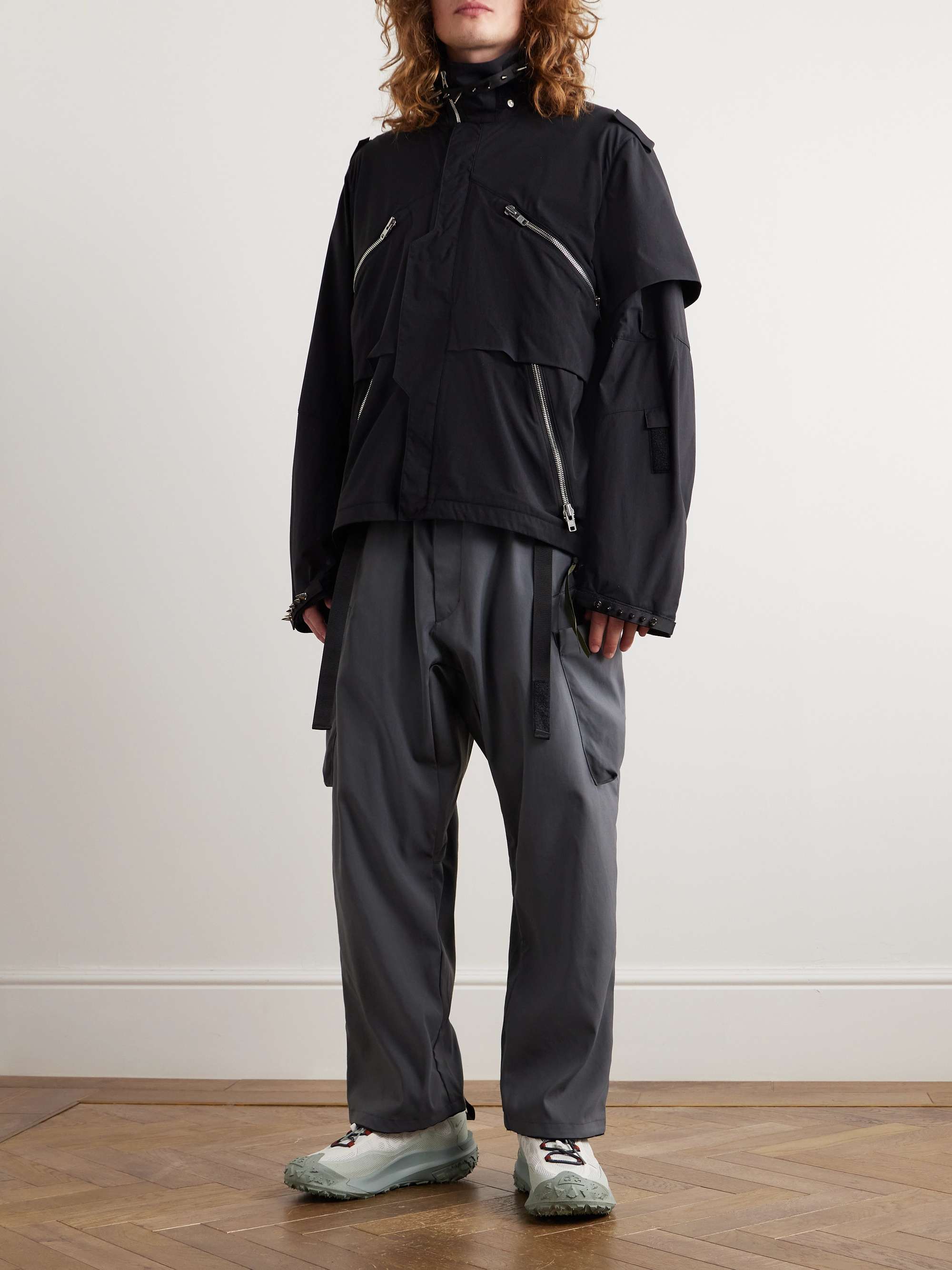 ACRONYM J1WB-E Spiked Nylon-Blend Hooded Jacket for Men | MR