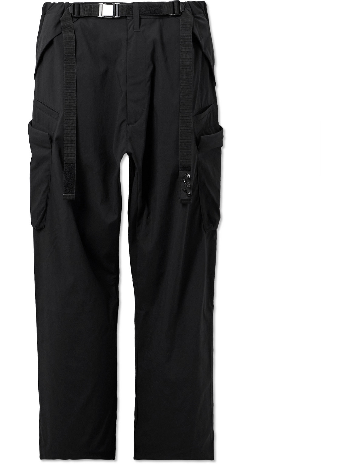 Acronym P55-m Belted Stretch-shell Cargo Trousers In Black