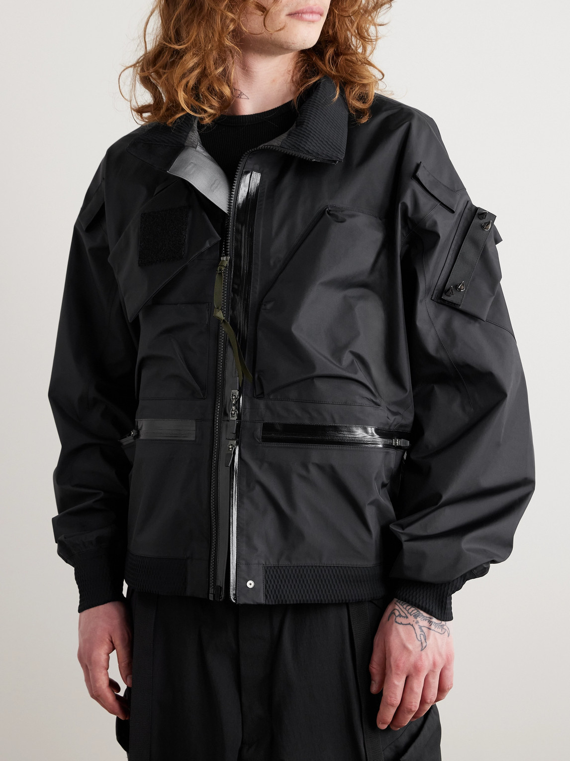 Shop Acronym J123a-gt Convertible 3l Gore-tex® Jacket In Black