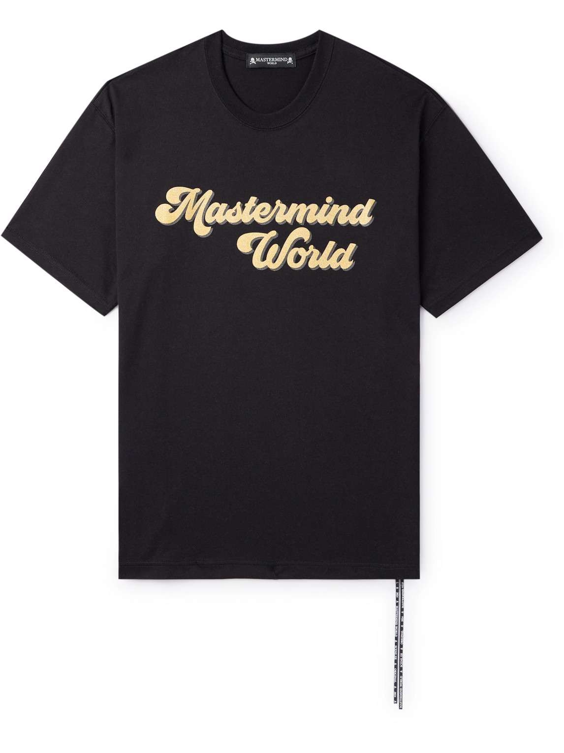 Mastermind Japan Black Glitter Skull T-shirt