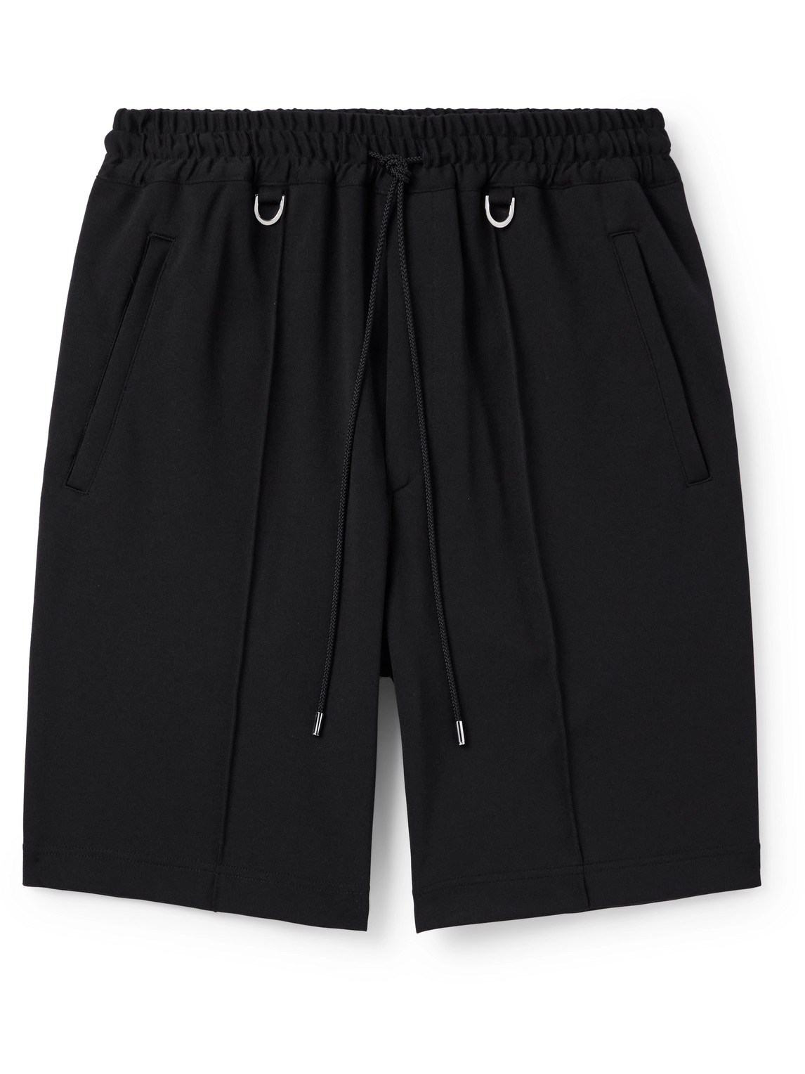 Mastermind Japan Straight-leg Logo-print Jersey Shorts In Black