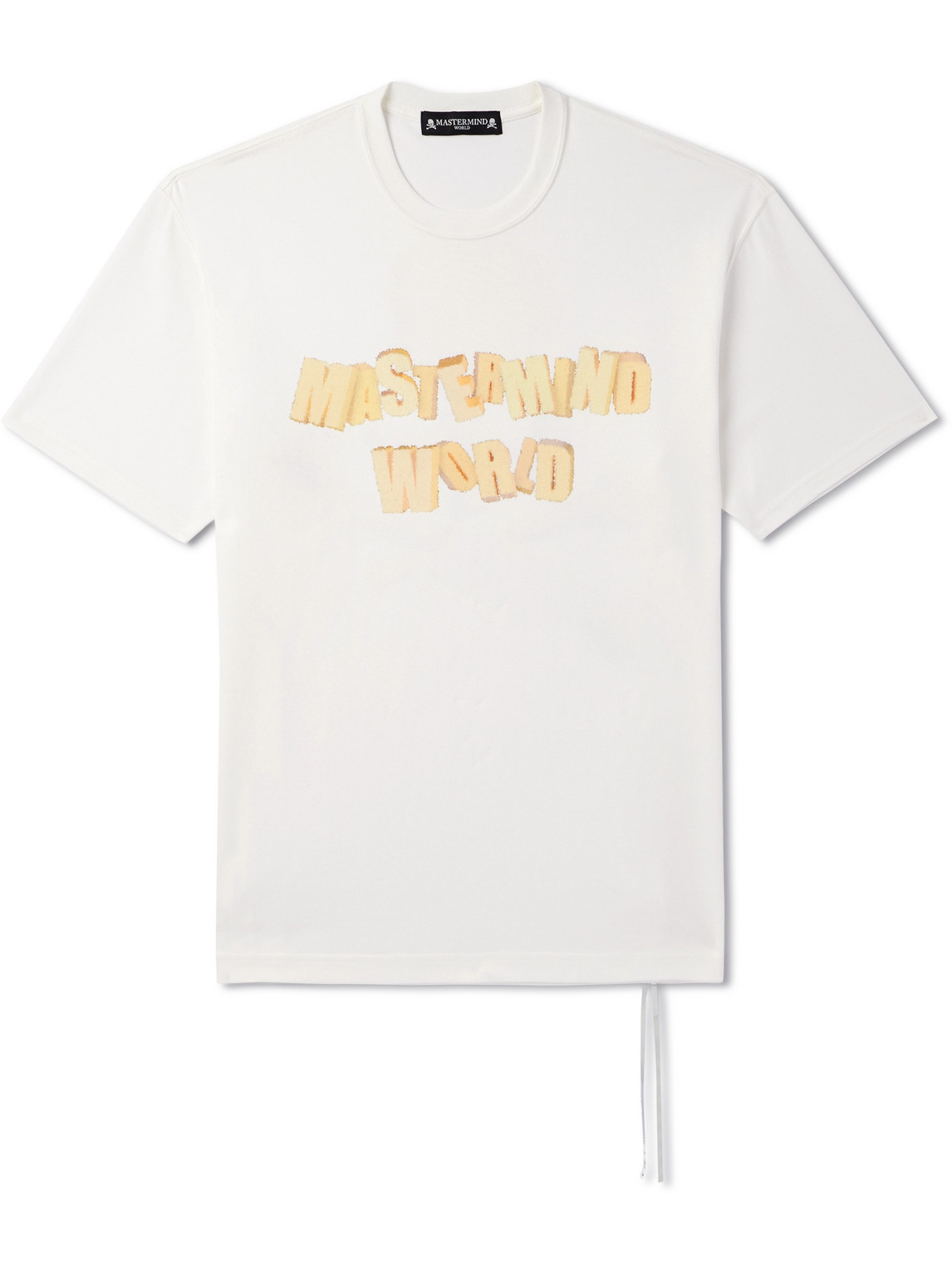 Mastermind Japan Logo-print Cotton-jersey T-shirt In White