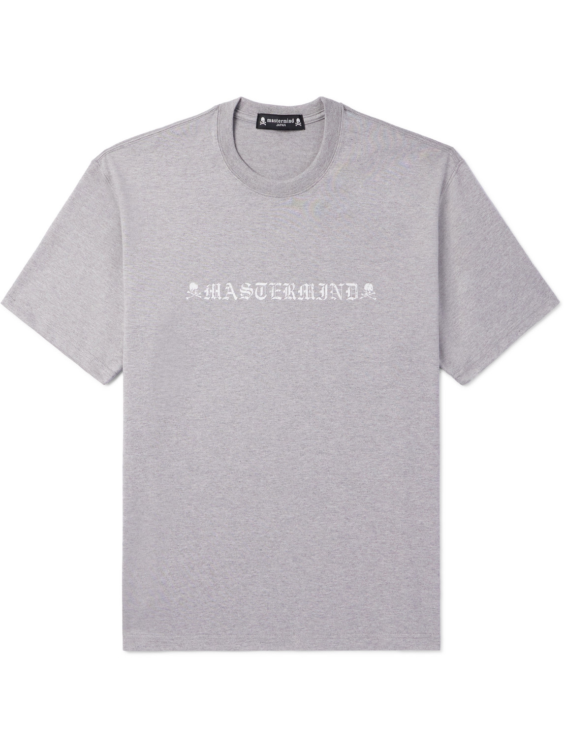 Mastermind Japan Logo-print Cotton-jersey T-shirt In Gray