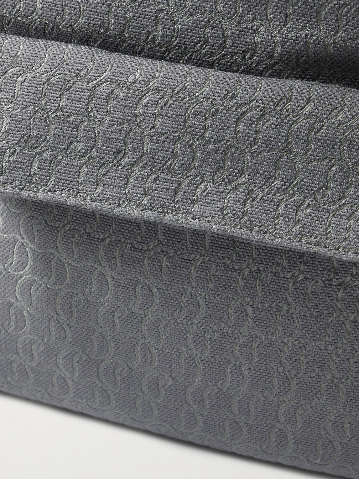 Shop Christian Louboutin Zip N Flap Logo-jacquard Cotton-canvas Backpack In Gray
